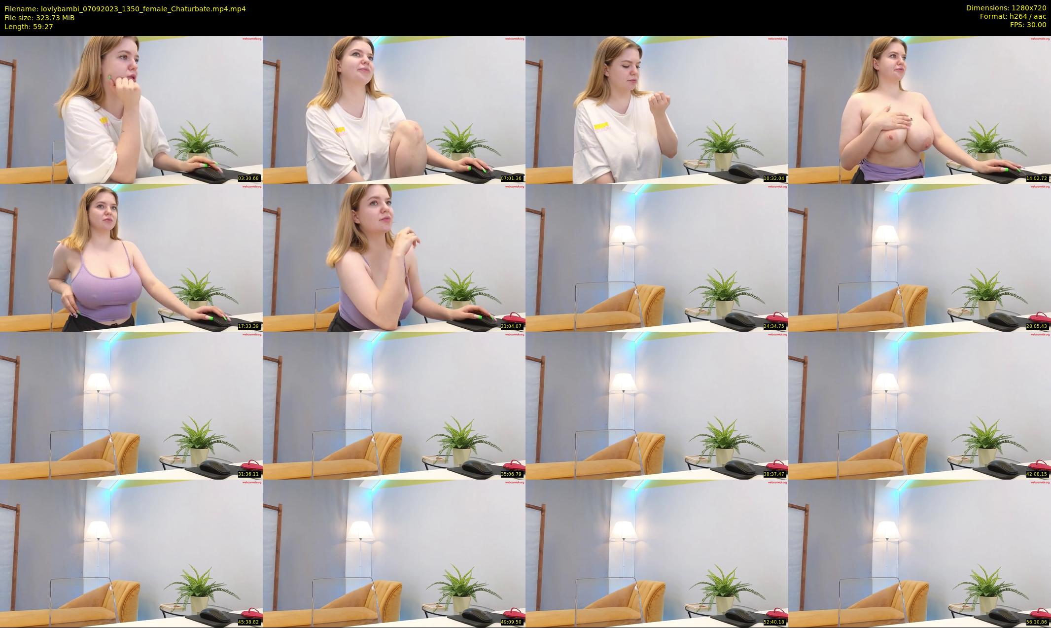 lovlybambi — 60 minute Chaturbate female cam show recording, 720p, Sep 7, 2023