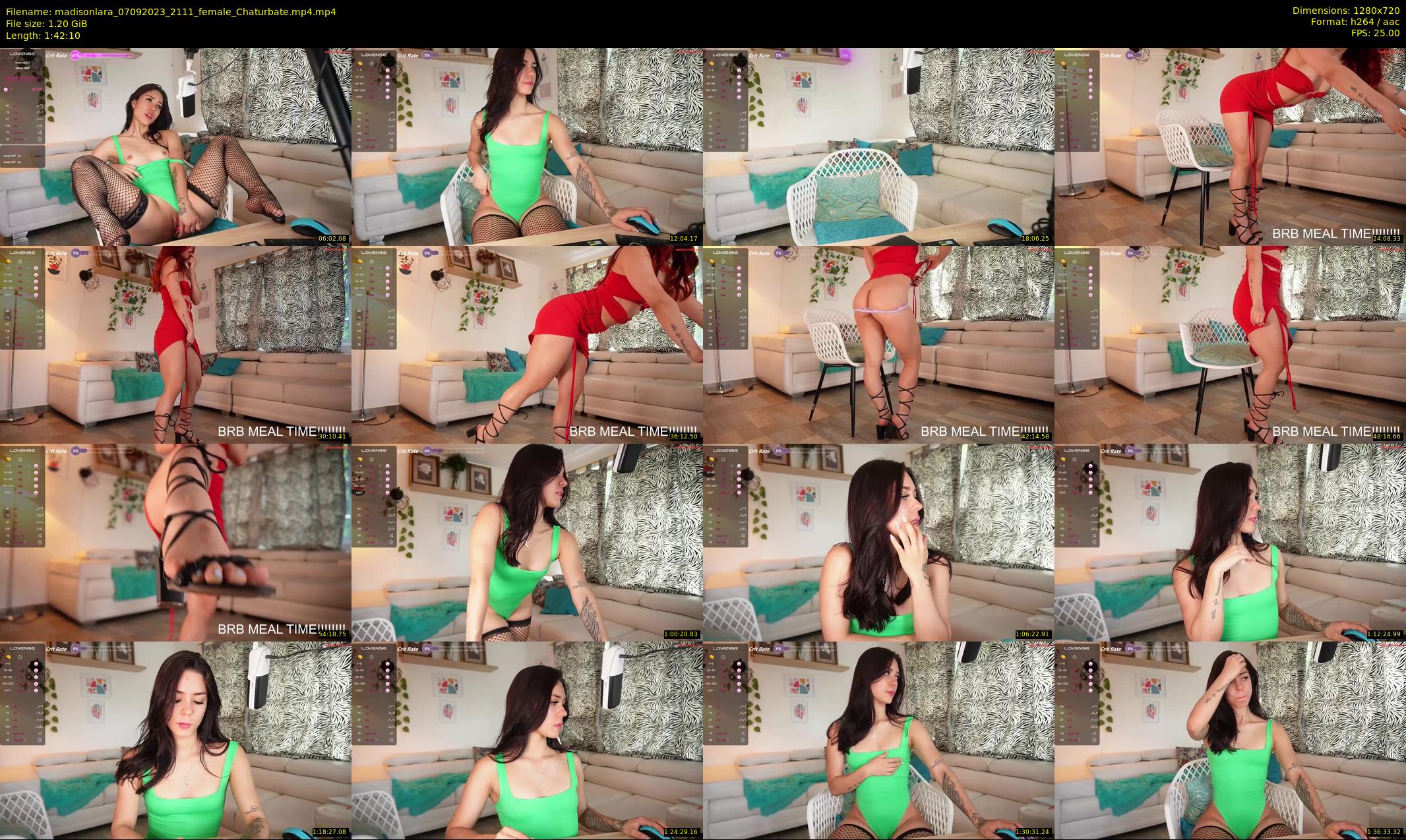 madisonlara — 103 minute Chaturbate female cam show recording, 720p, Sep 7, 2023