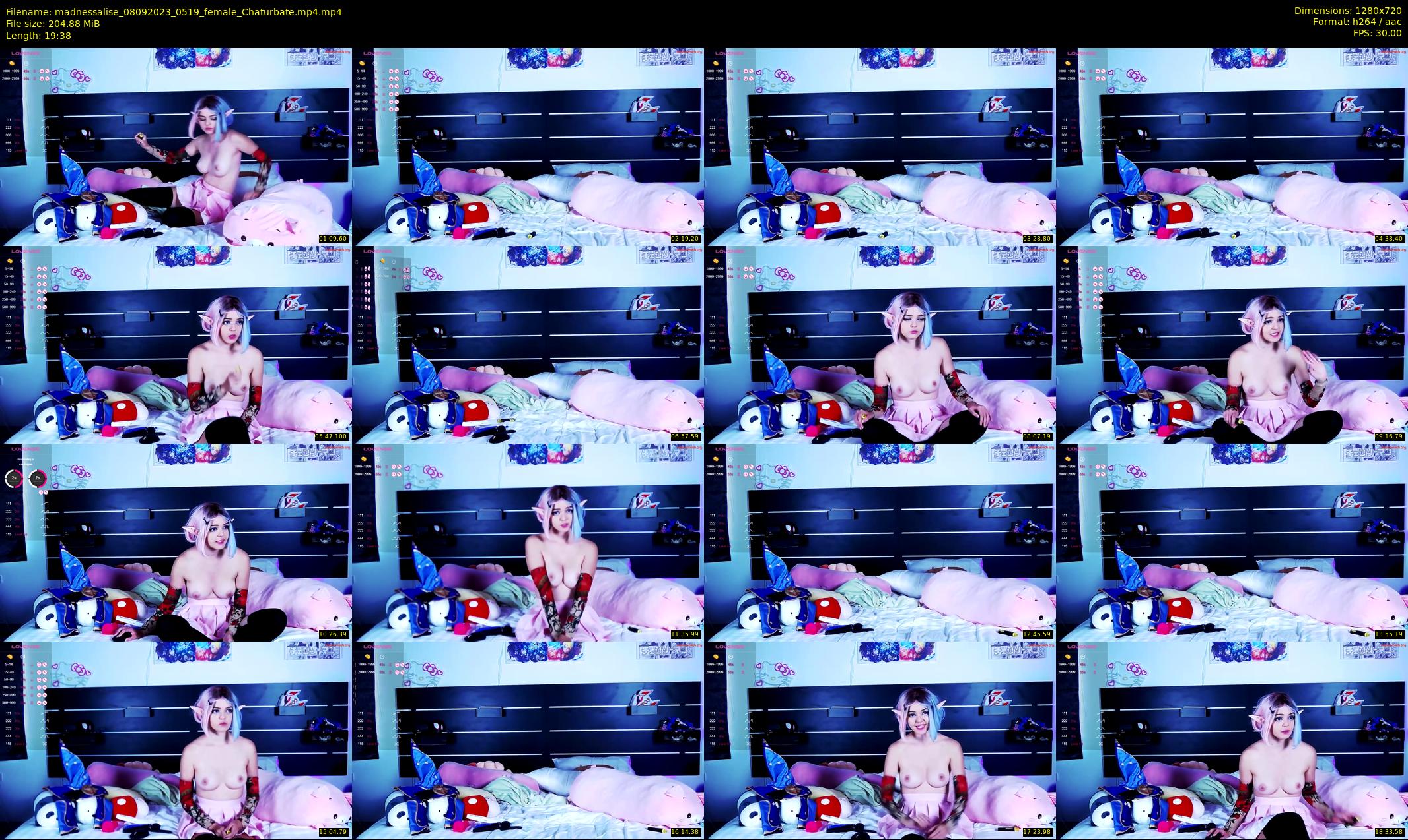 madnessalise — 20 minute Chaturbate female cam show recording, 720p, Sep 8, 2023
