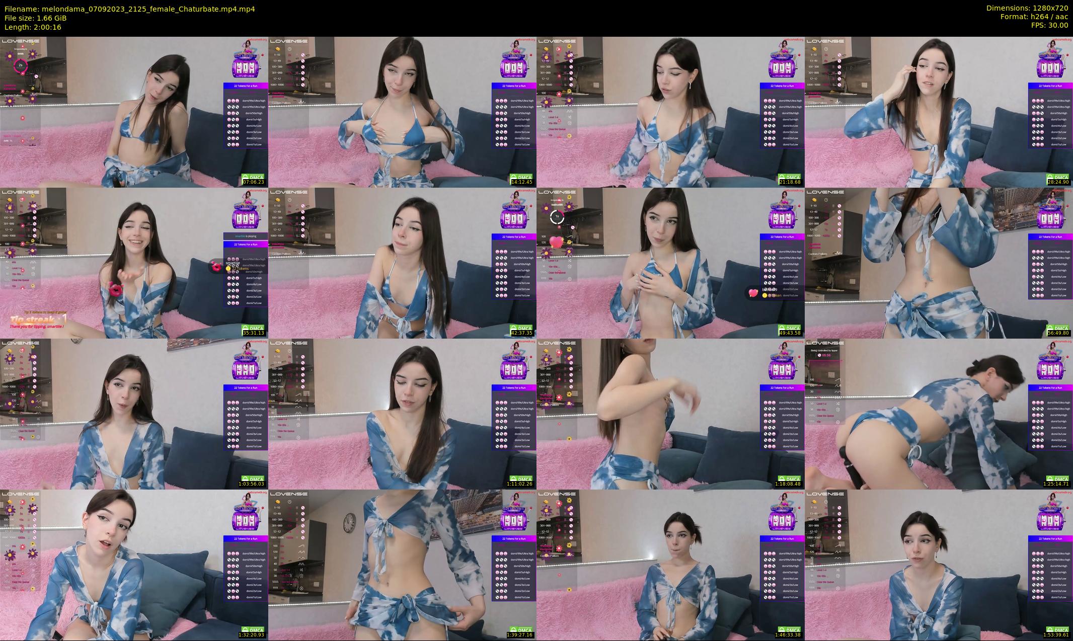 melondama — 121 minute Chaturbate female cam show recording, 720p, Sep 7, 2023