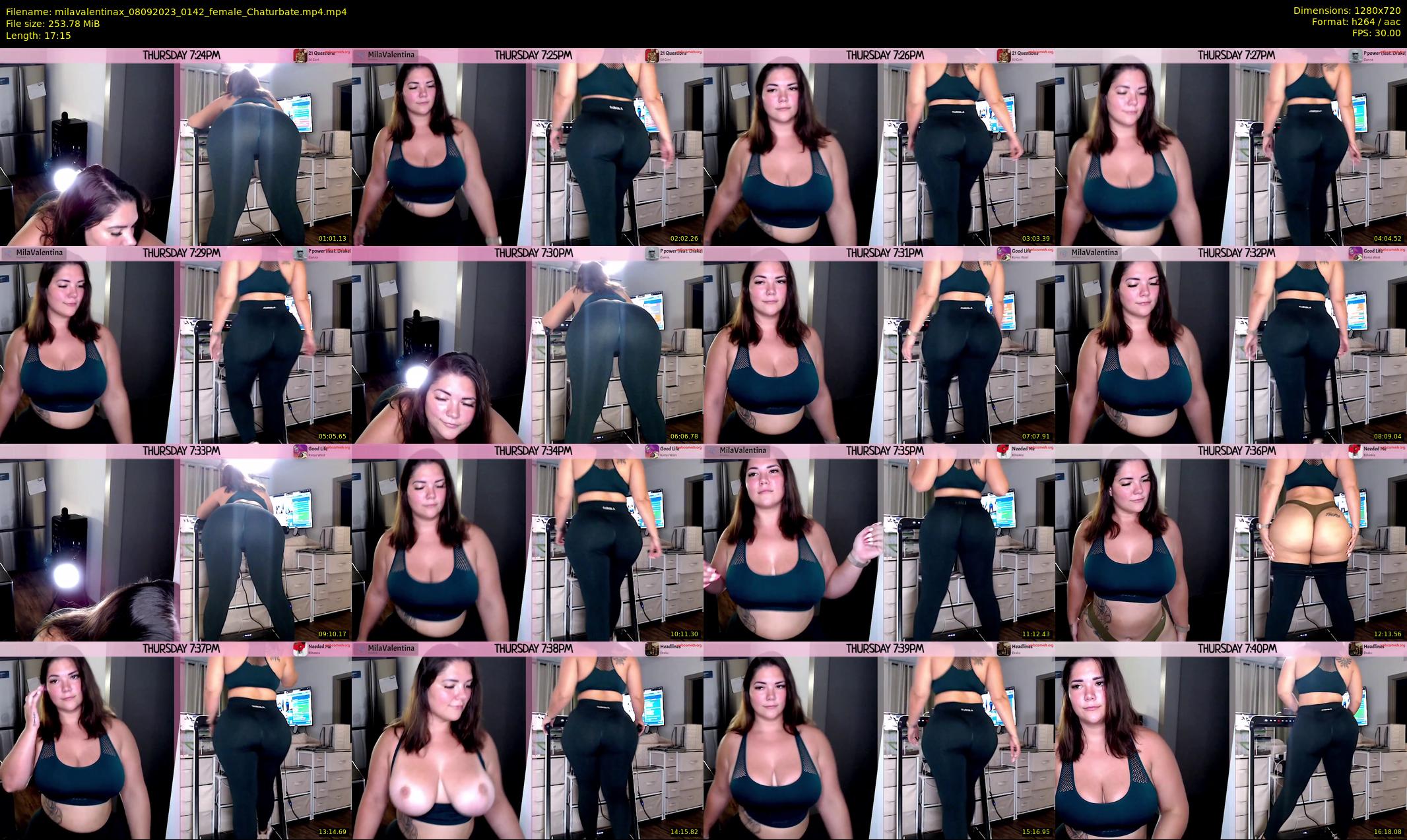 milavalentinax — 18 minute Chaturbate female cam show recording, 720p, Sep 8, 2023