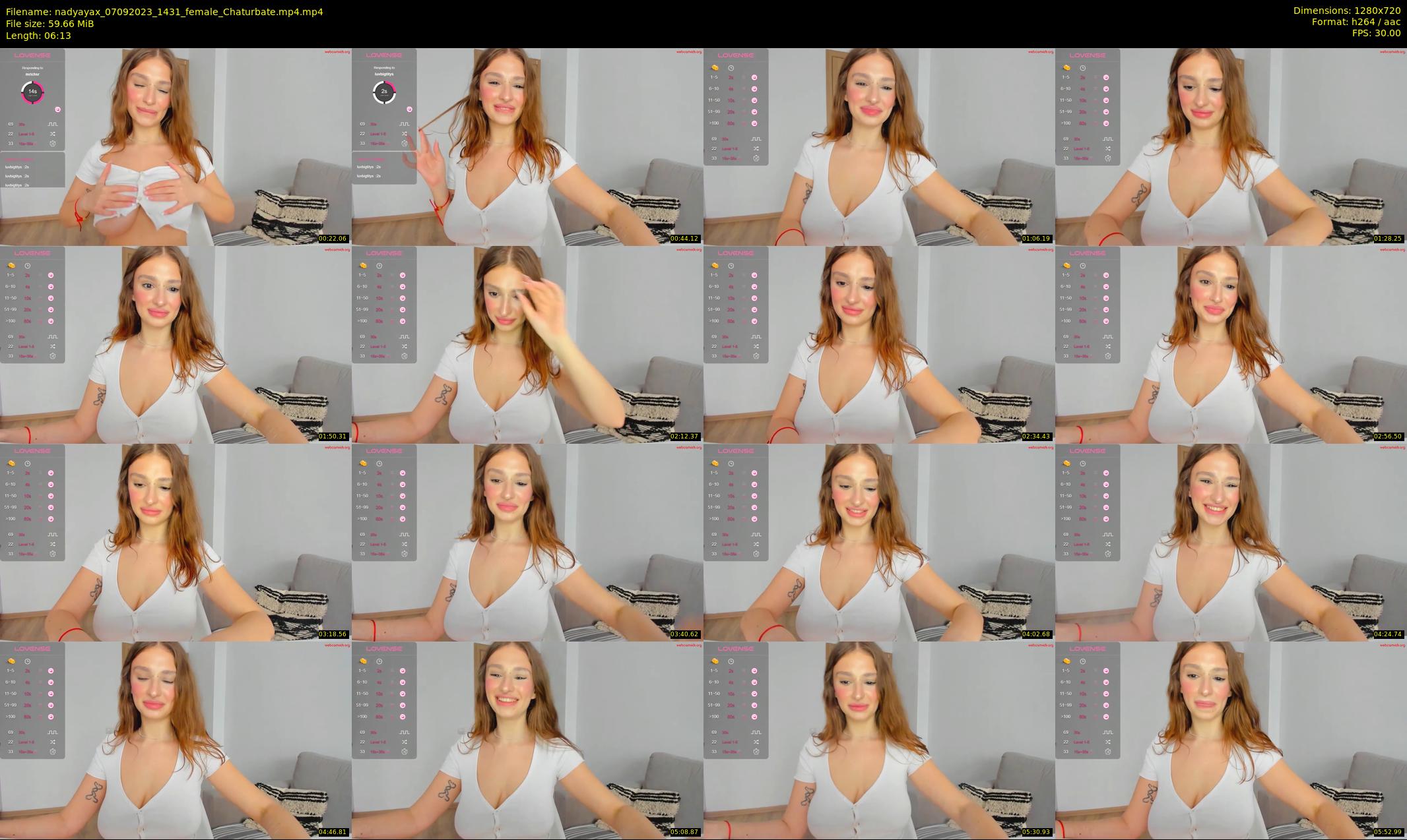 nadyayax — 7 minute Chaturbate female cam show recording, 720p, Sep 7, 2023