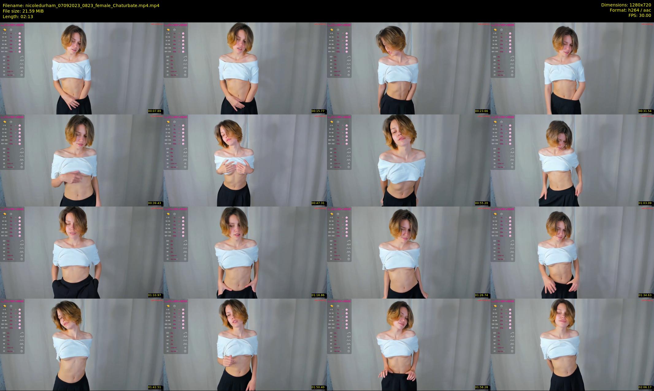 nicoledurham — 3 minute Chaturbate female cam show recording, 720p, Sep 7, 2023