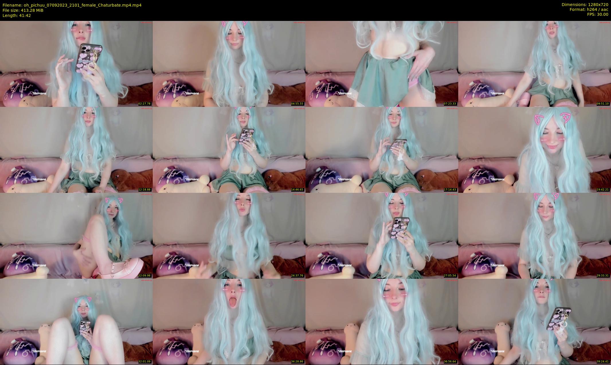 oh_pichuu — 42 minute Chaturbate female cam show recording, 720p, Sep 7, 2023