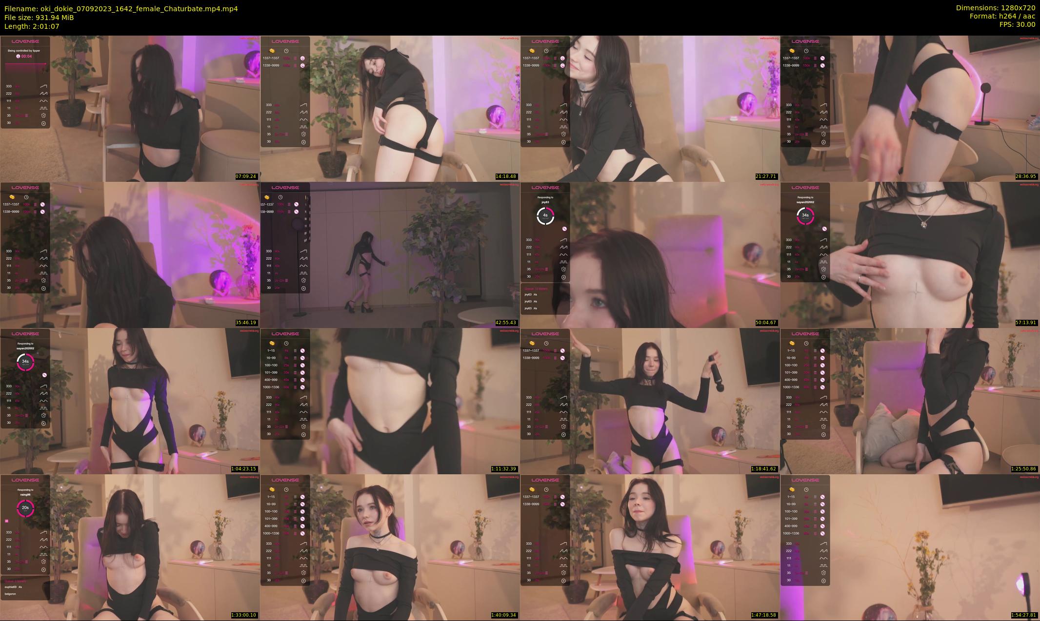 oki_dokie — 122 minute Chaturbate female cam show recording, 720p, Sep 7, 2023