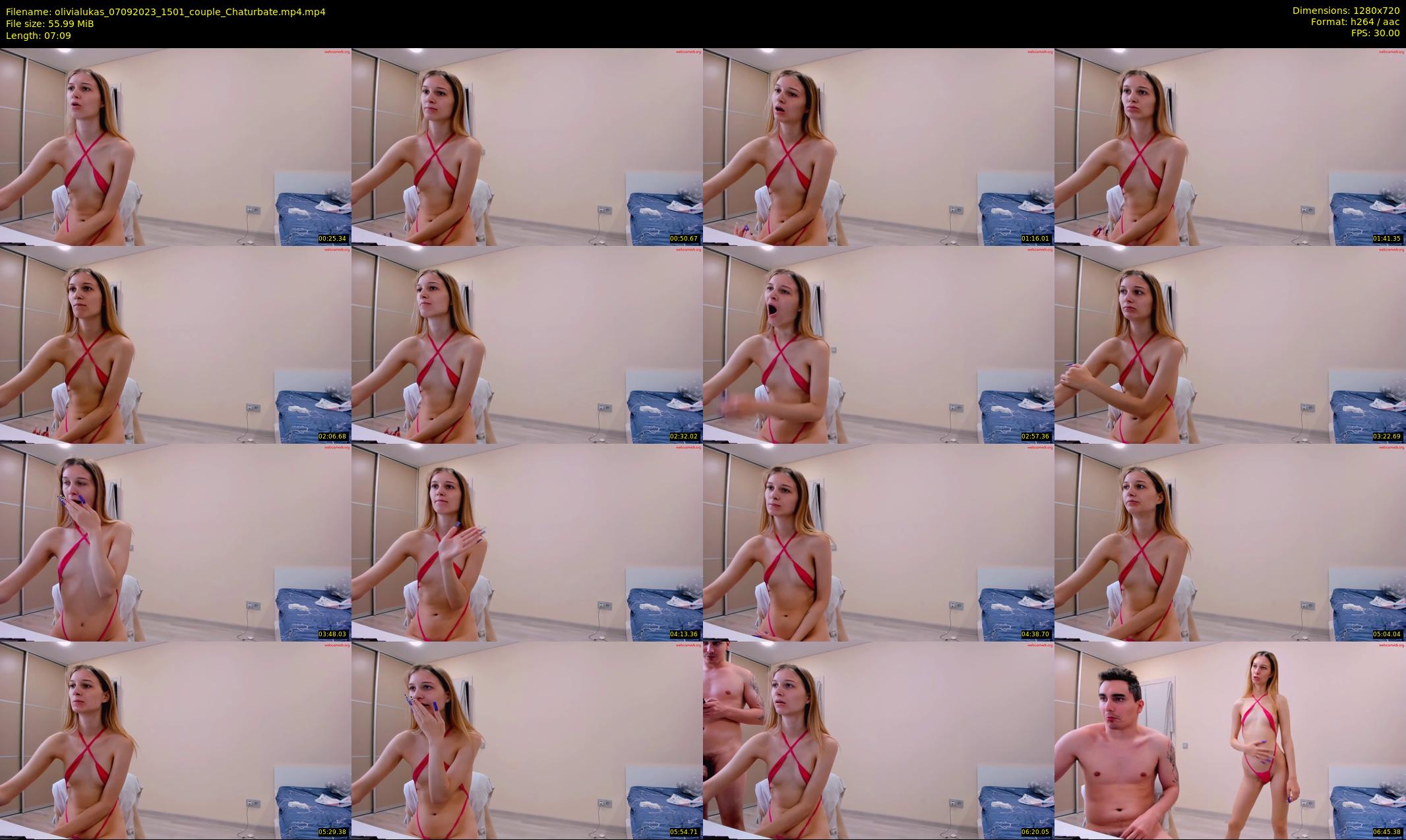 olivialukas — 8 minute Chaturbate couple cam show recording, 720p, Sep 7, 2023