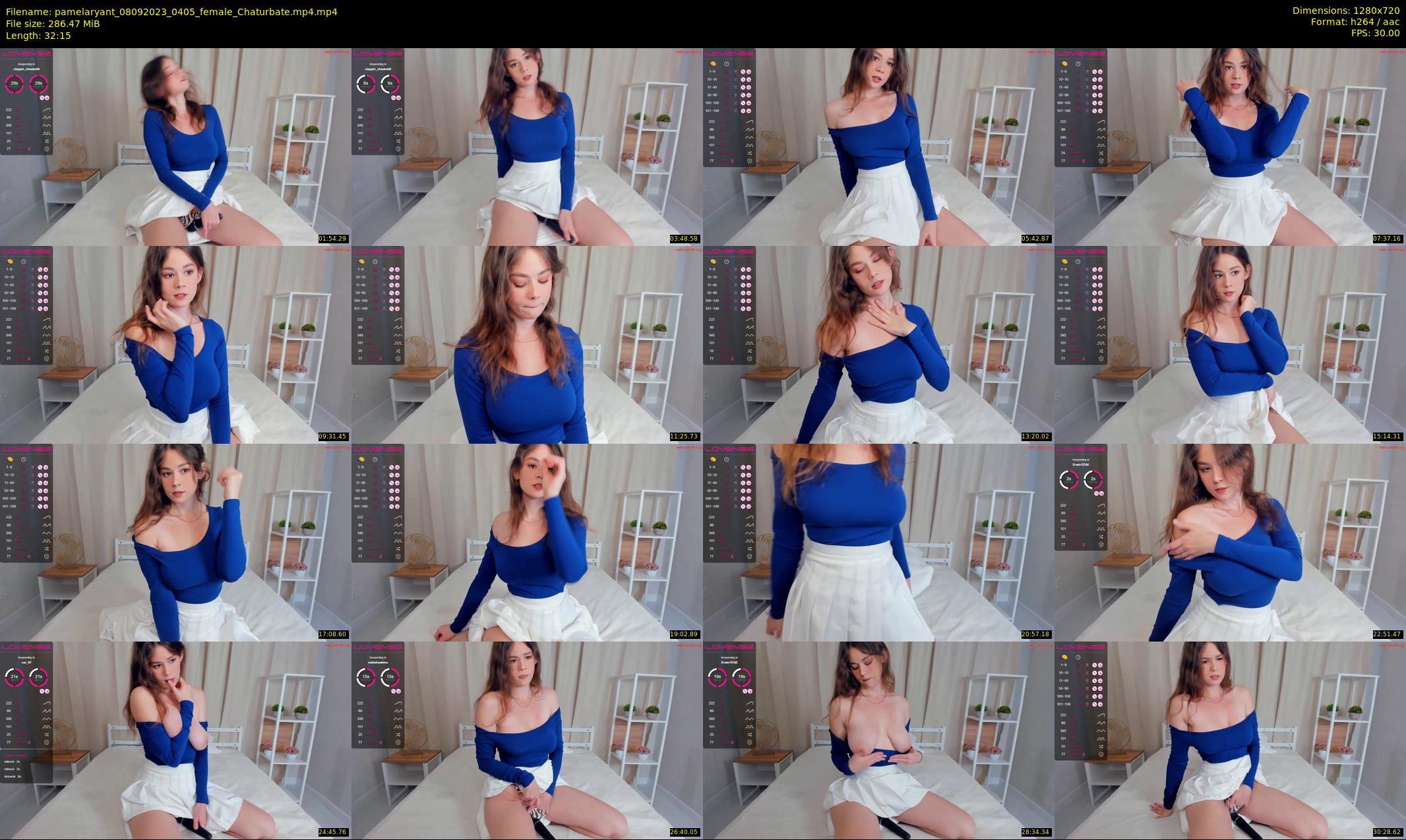 pamelaryant — 33 minute Chaturbate female cam show recording, 720p, Sep 8, 2023