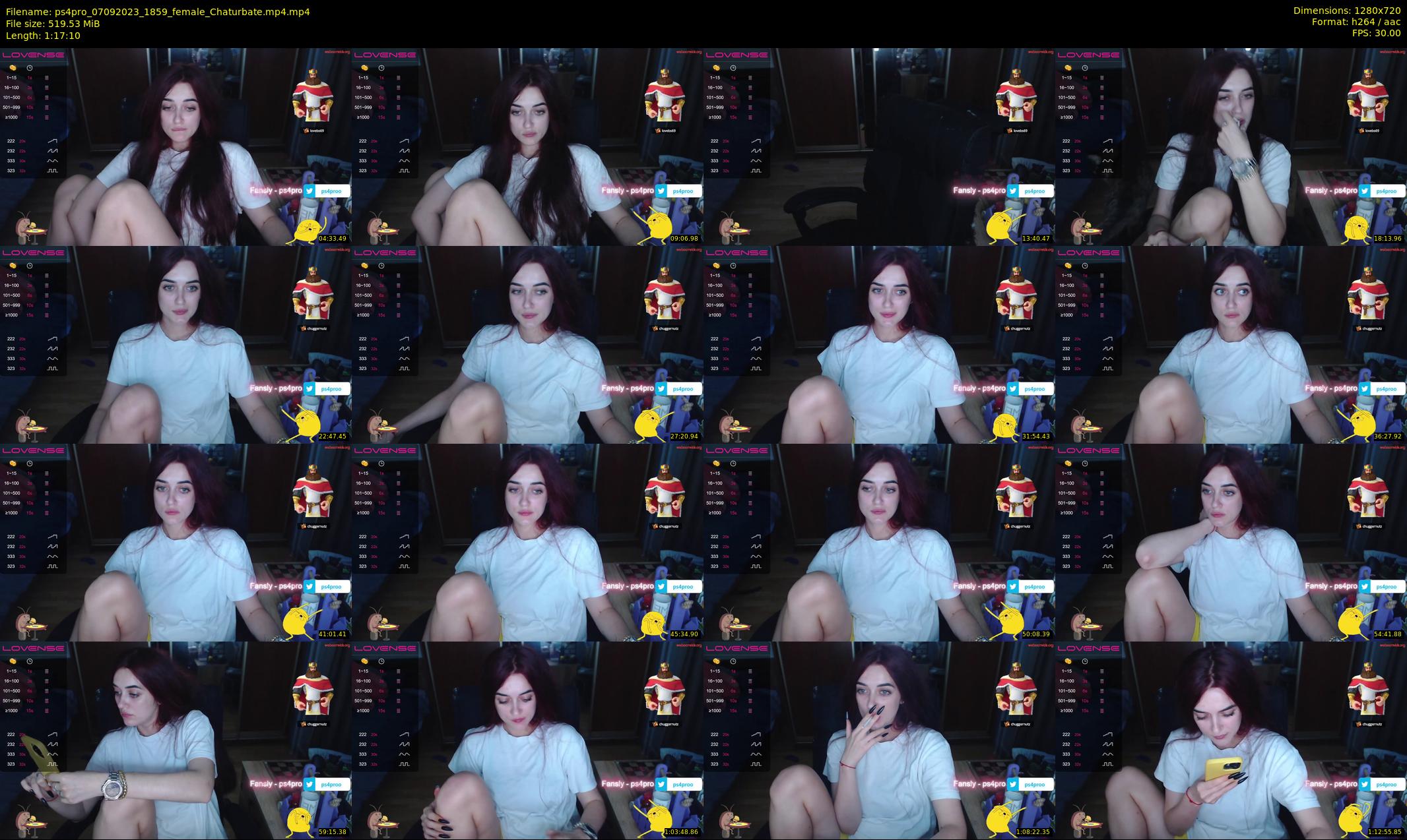ps4pro — 78 minute Chaturbate female cam show recording, 720p, Sep 7, 2023