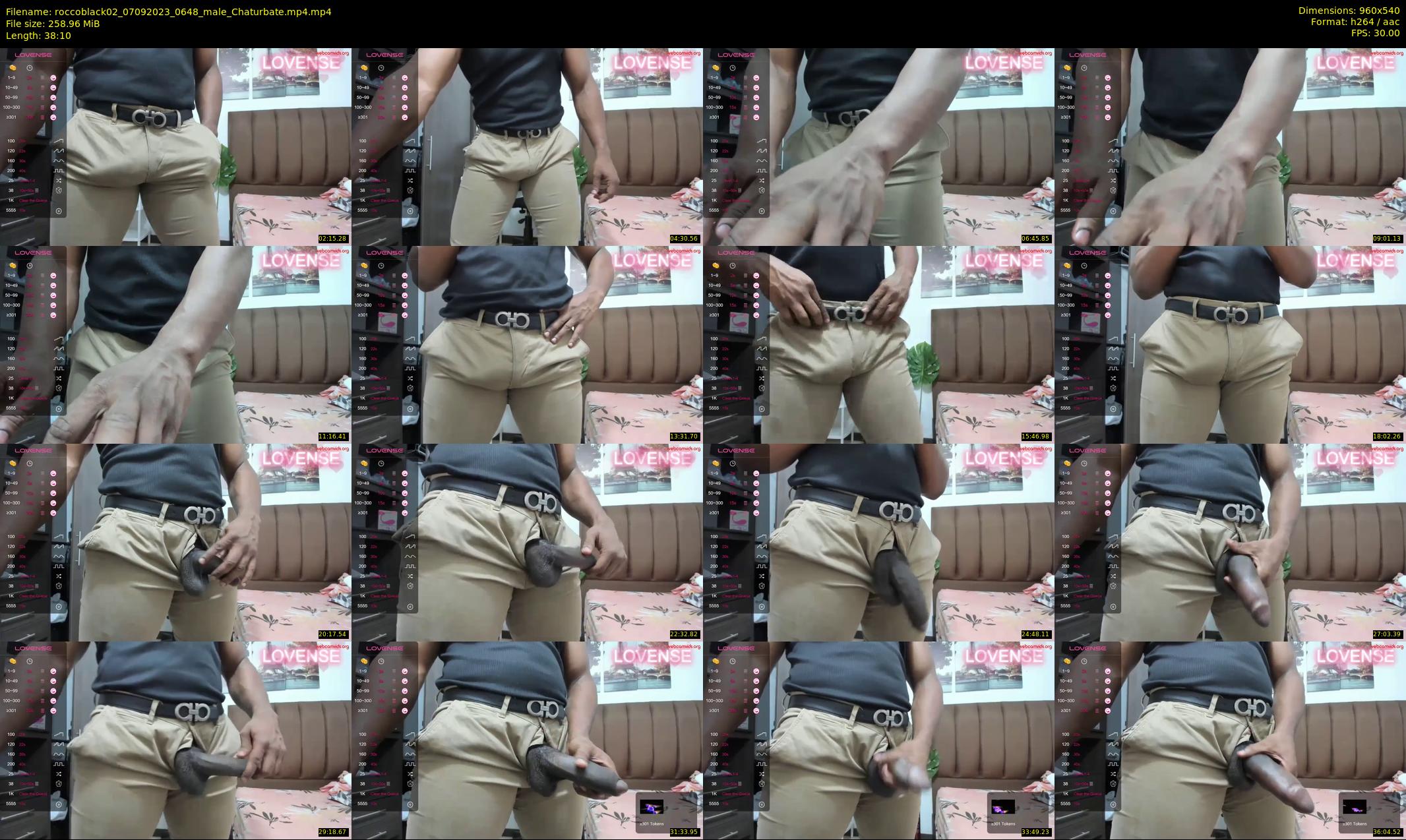 roccoblack02 — 39 minute Chaturbate male cam show recording, 480p, Sep 7, 2023