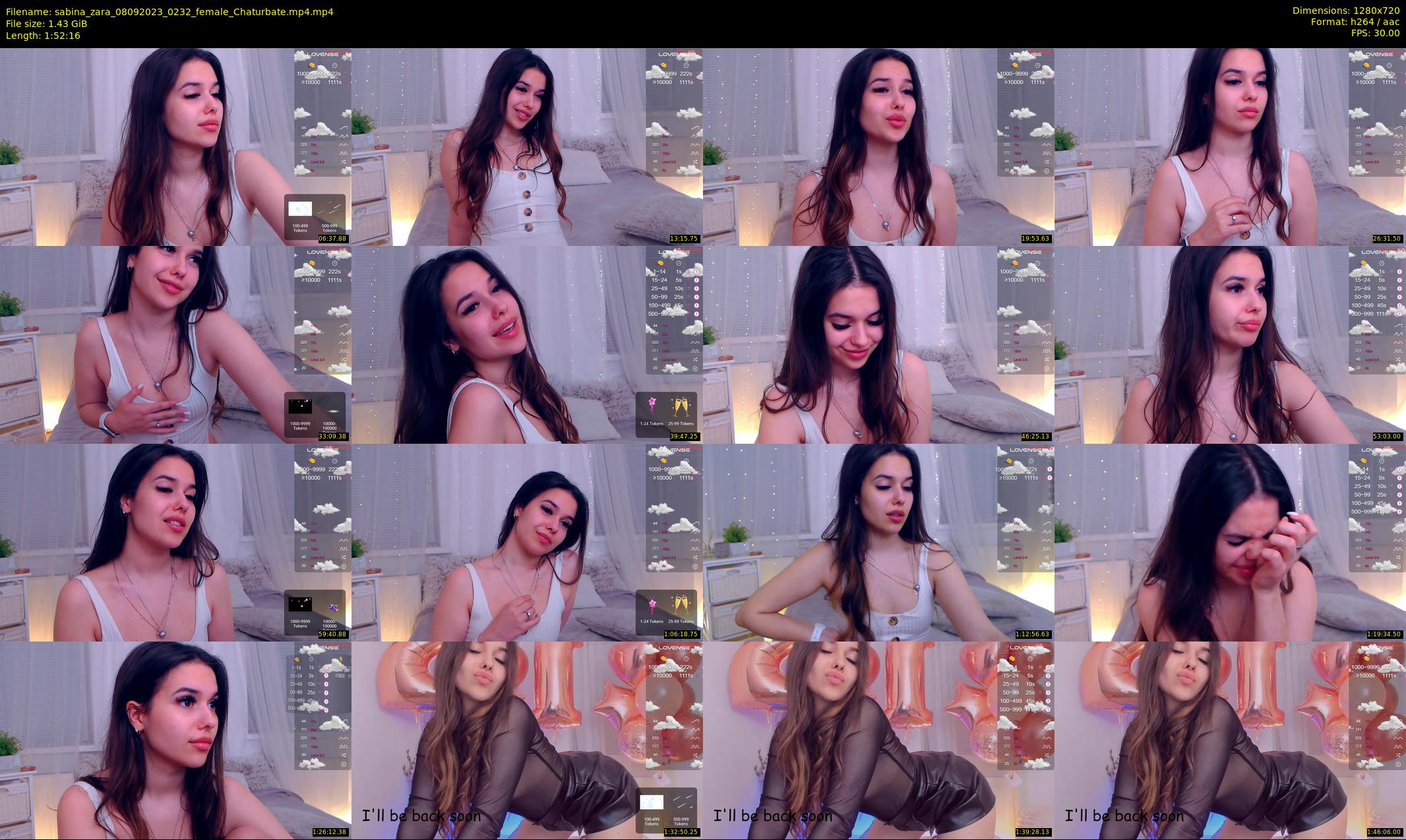 sabina_zara — 113 minute Chaturbate female cam show recording, 720p, Sep 8, 2023