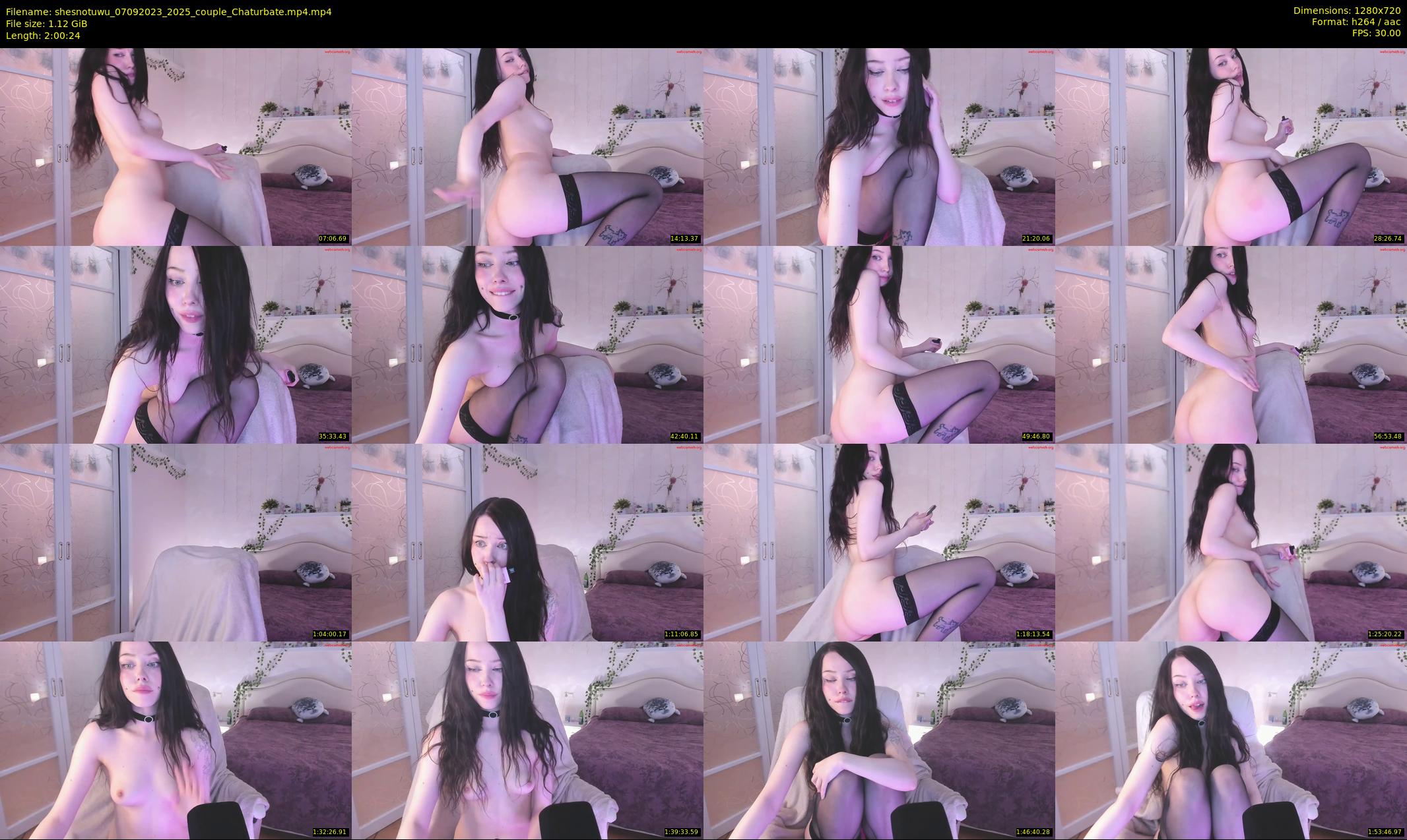 shesnotuwu — 121 minute Chaturbate female cam show recording, 720p, Sep 7, 2023