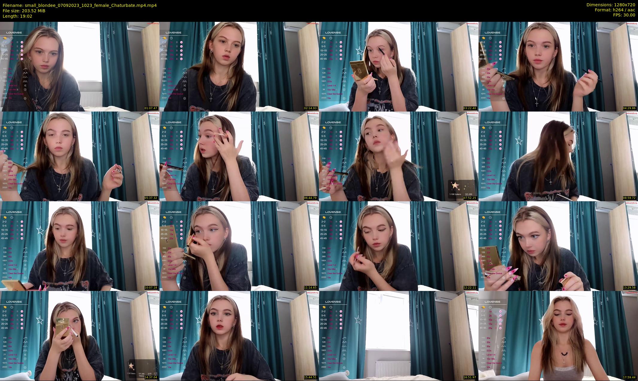 small_blondee — 20 minute Chaturbate female cam show recording, 720p, Sep 7, 2023