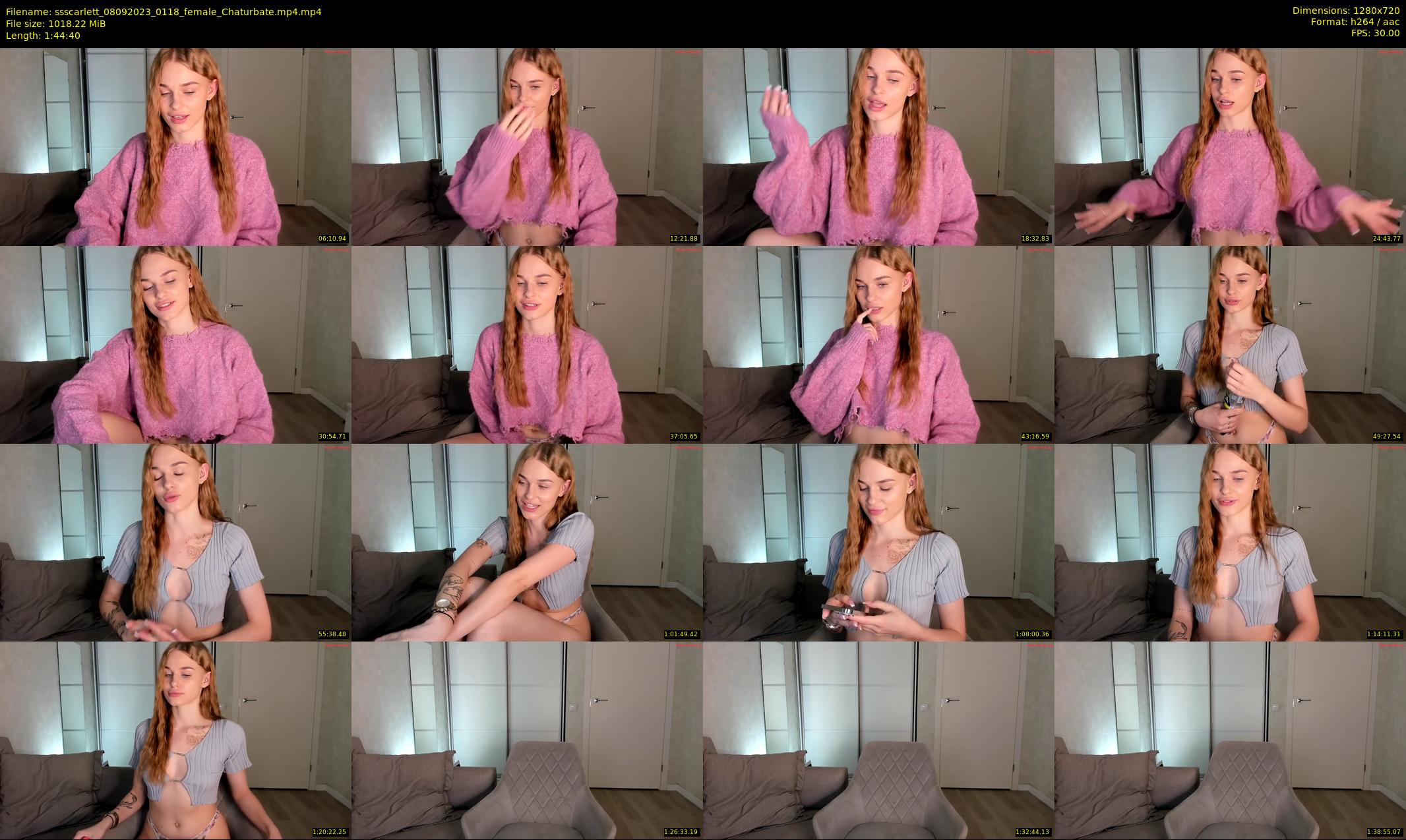 ssscarlett — 105 minute Chaturbate female cam show recording, 720p, Sep 8, 2023