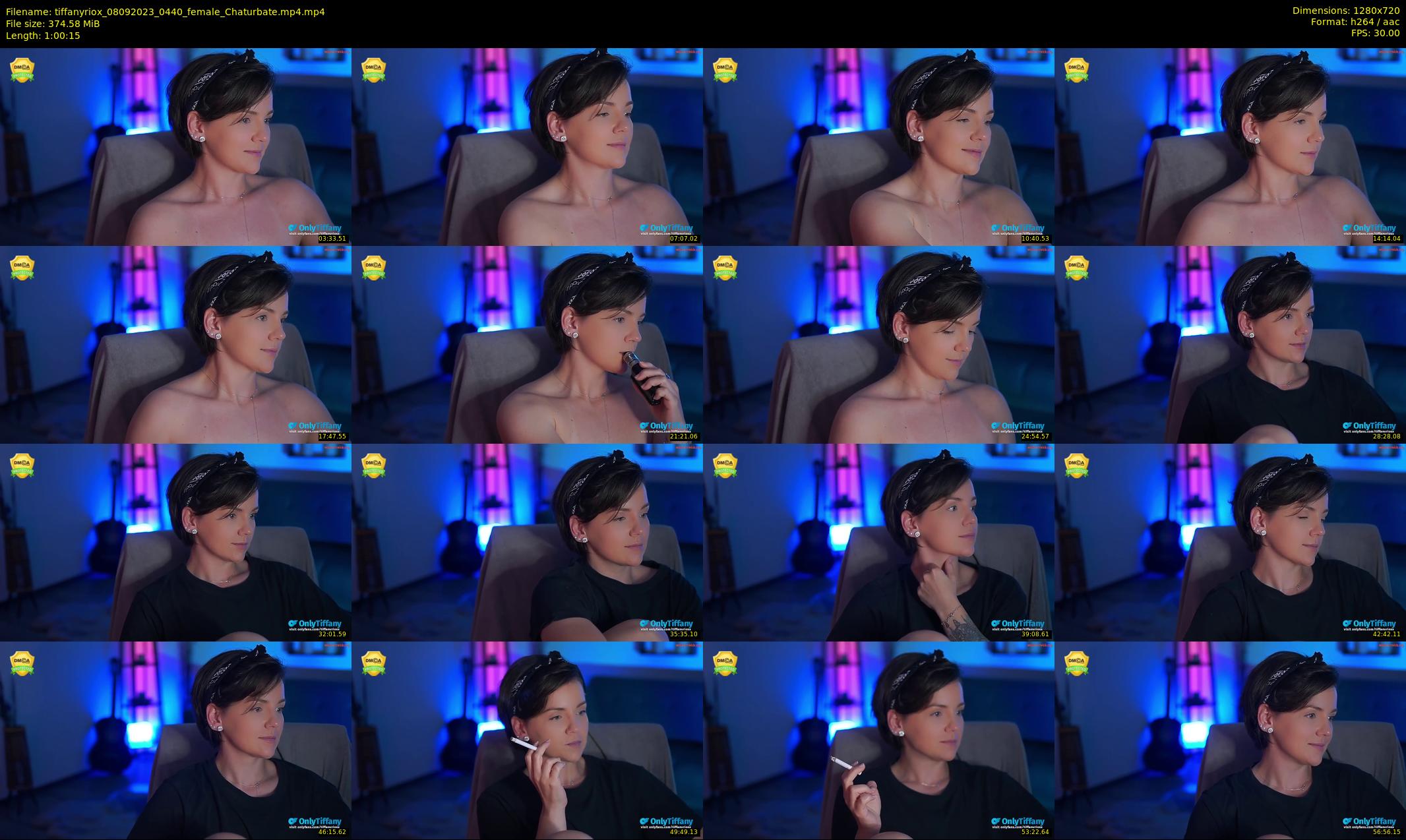 tiffanyriox — 61 minute Chaturbate female cam show recording, 720p, Sep 8, 2023