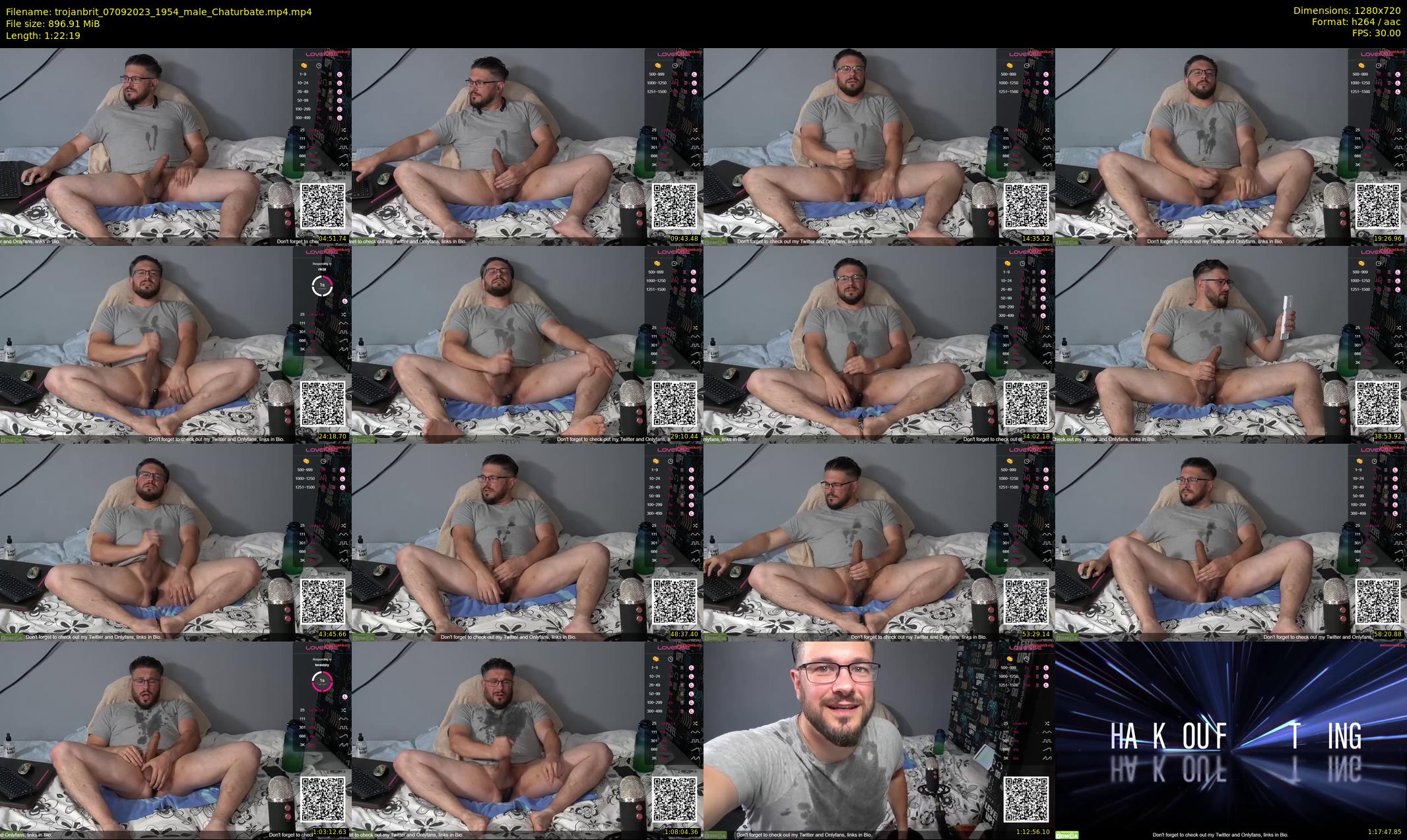 trojanbrit — 83 minute Chaturbate male cam show recording, 720p, Sep 7, 2023