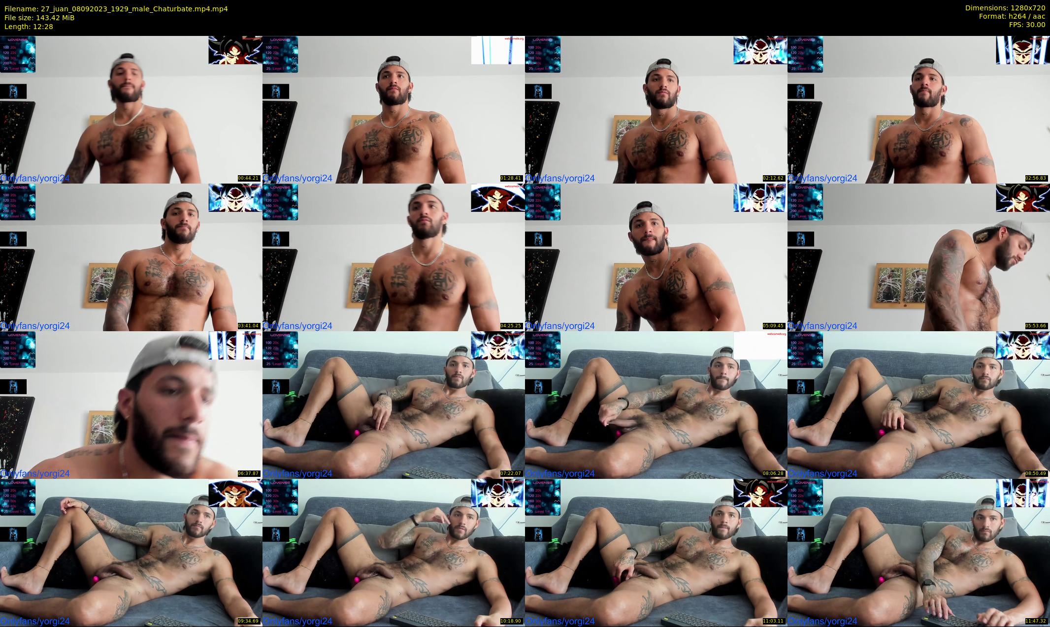 27_juan — 13 minute Chaturbate male cam show recording, 720p, Sep 8, 2023