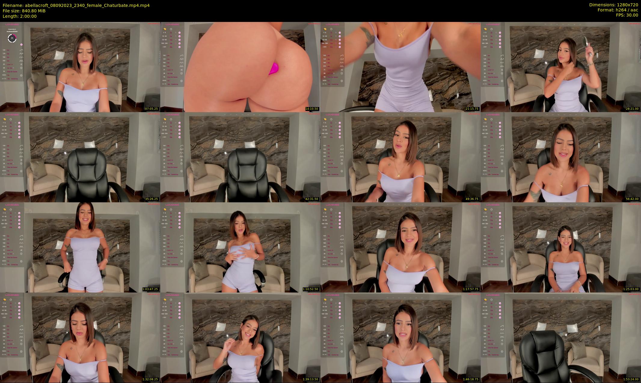 abellacroft — 120 minute Chaturbate female cam show recording, 720p, Sep 8, 2023