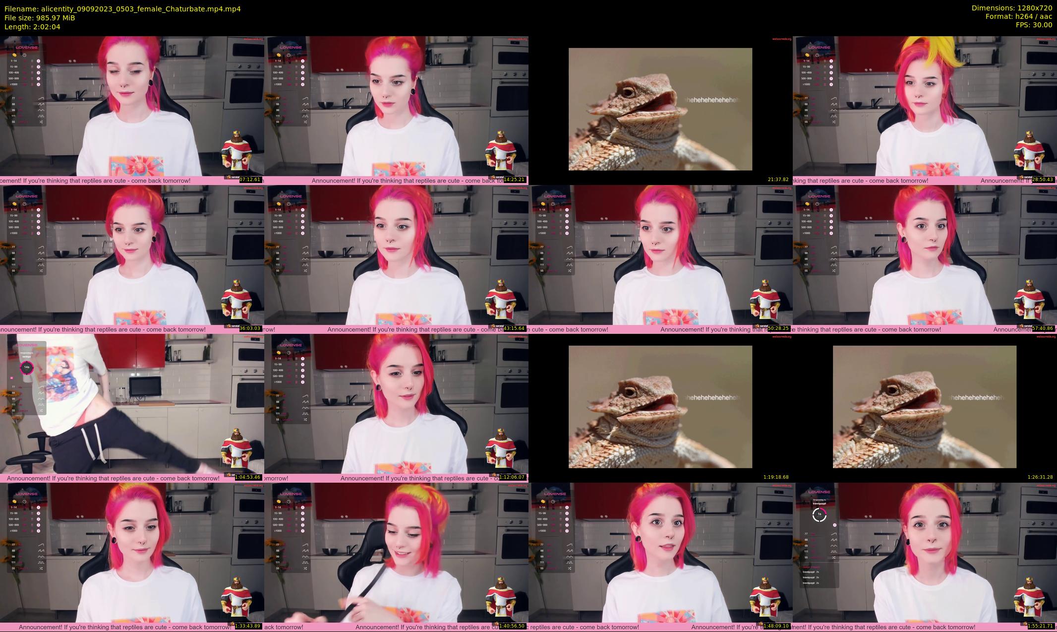 alicentity — 123 minute Chaturbate female cam show recording, 720p, Sep 9, 2023