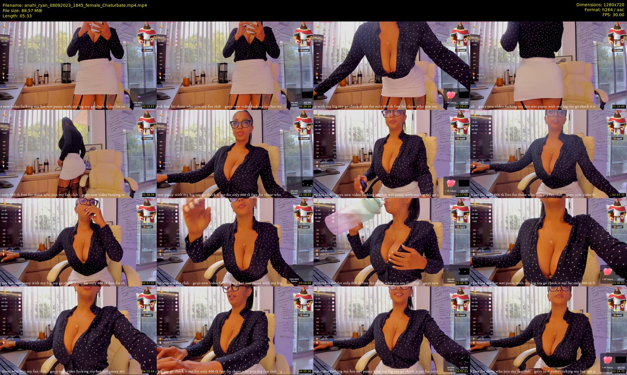 anahi_ryan — 6 minute Chaturbate female cam show recording, 720p, Sep 8, 2023