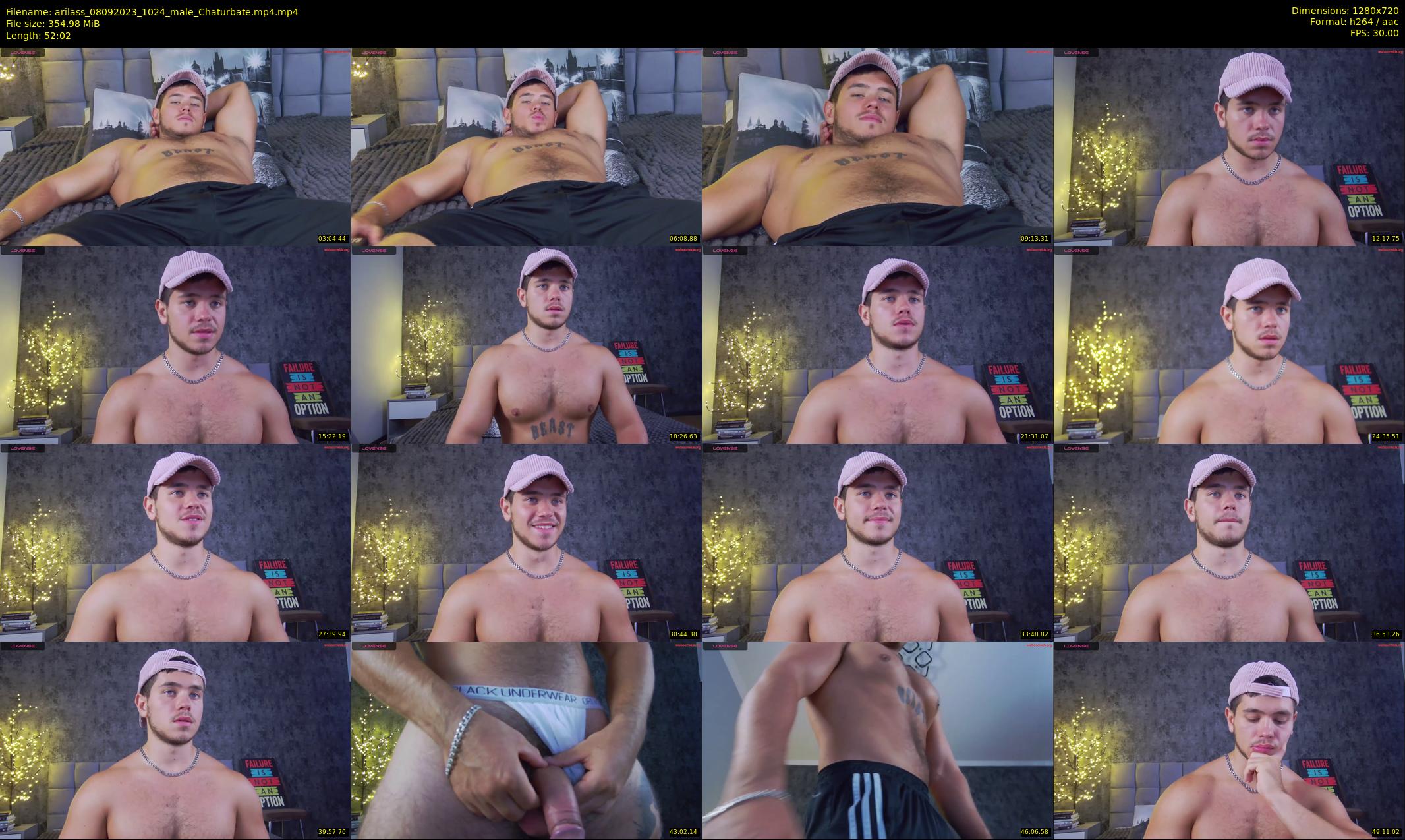 arilass — 53 minute Chaturbate male cam show recording, 720p, Sep 8, 2023