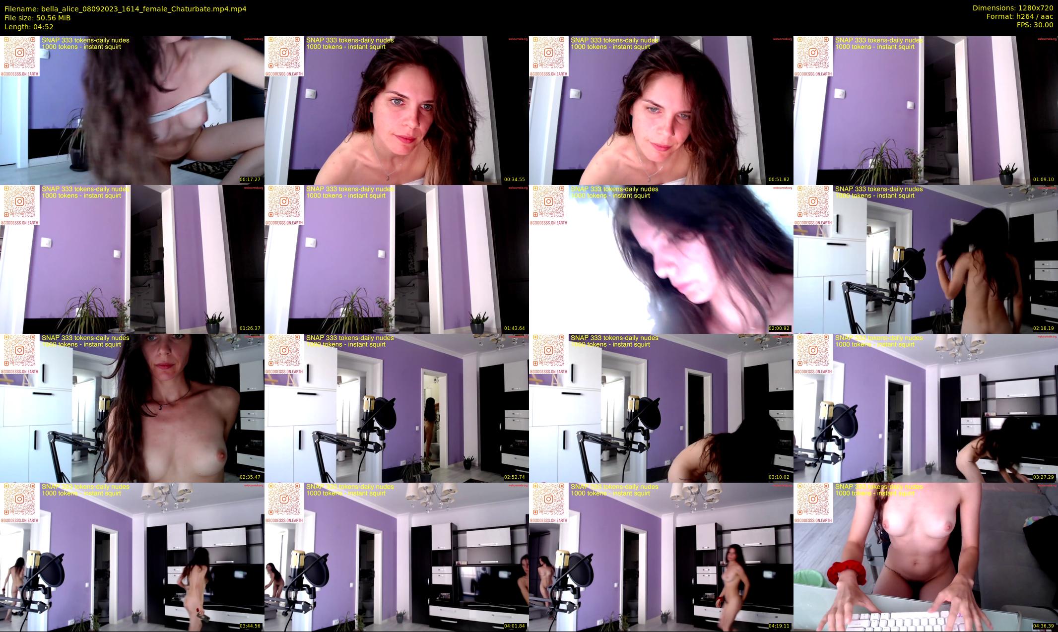 bella_alice — 5 minute Chaturbate female cam show recording, 720p, Sep 8, 2023