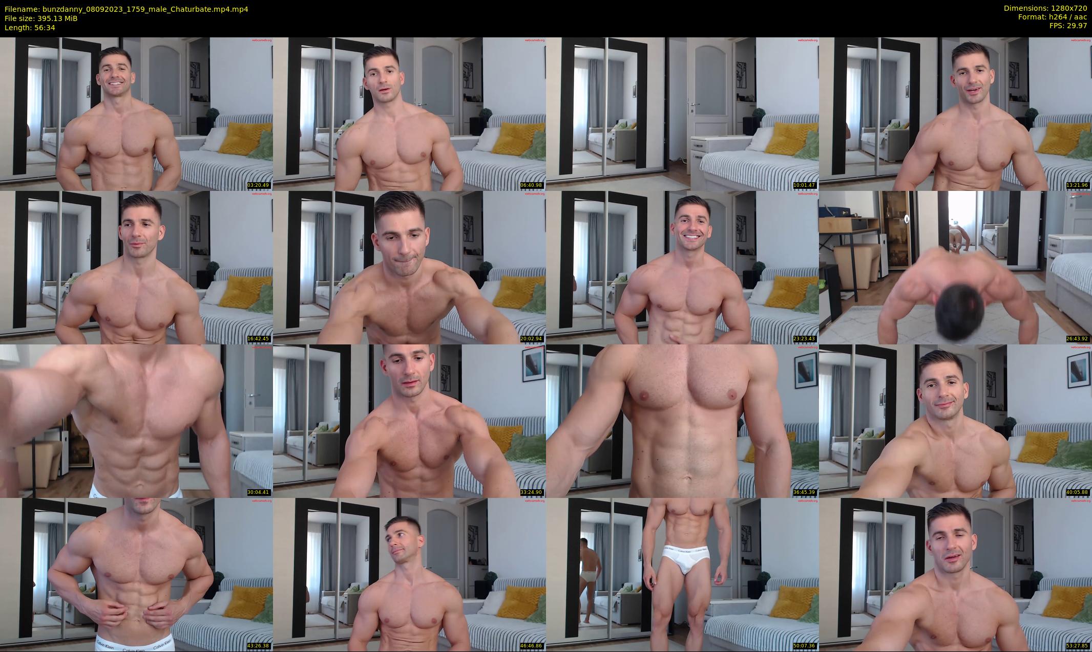 bunzdanny — 57 minute Chaturbate male cam show recording, 720p, Sep 8, 2023