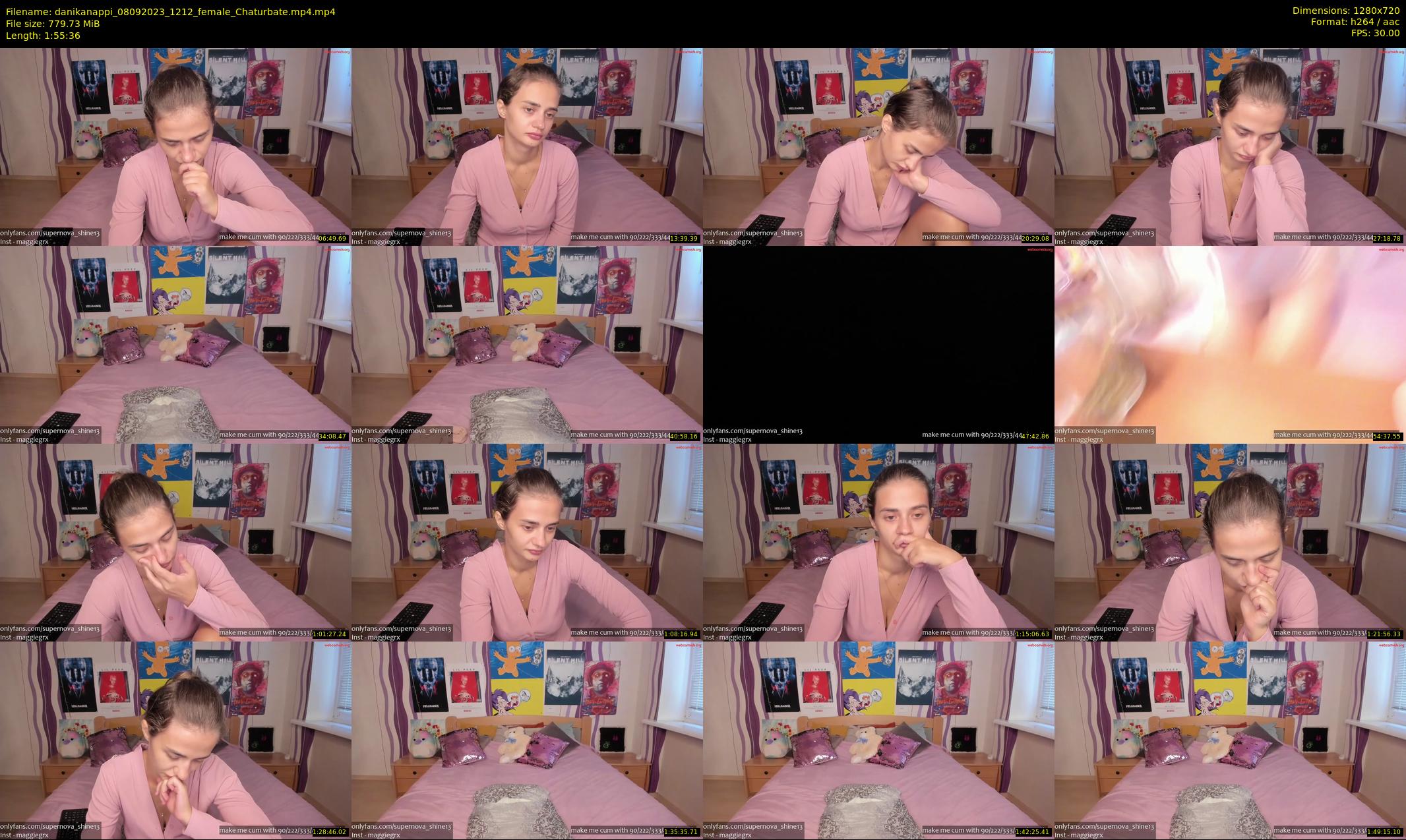 danikanappi — 116 minute Chaturbate female cam show recording, 720p, Sep 8, 2023