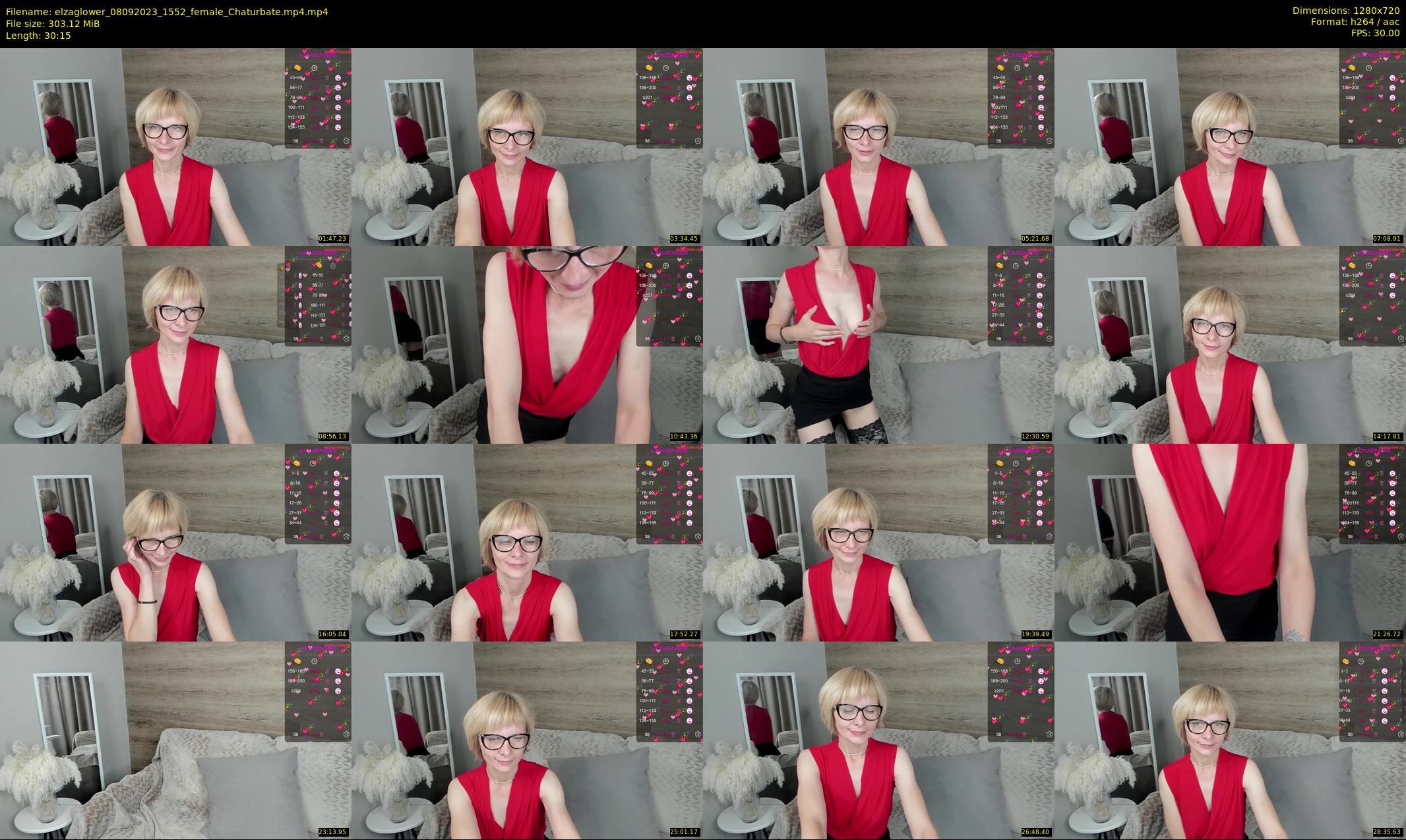 elzaglower — 31 minute Chaturbate female cam show recording, 720p, Sep 8, 2023