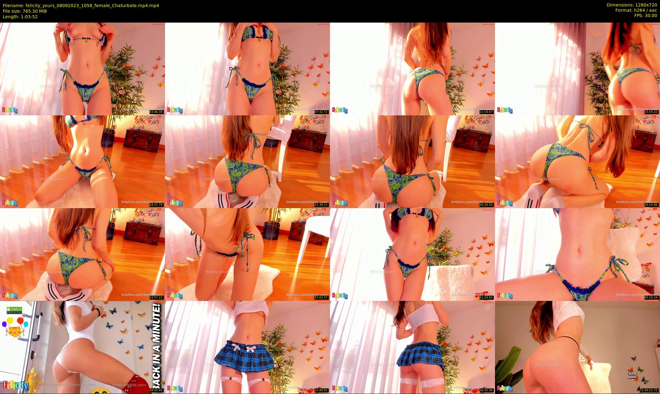 felicity_yours — 64 minute Chaturbate female cam show recording, 720p, Sep 8, 2023