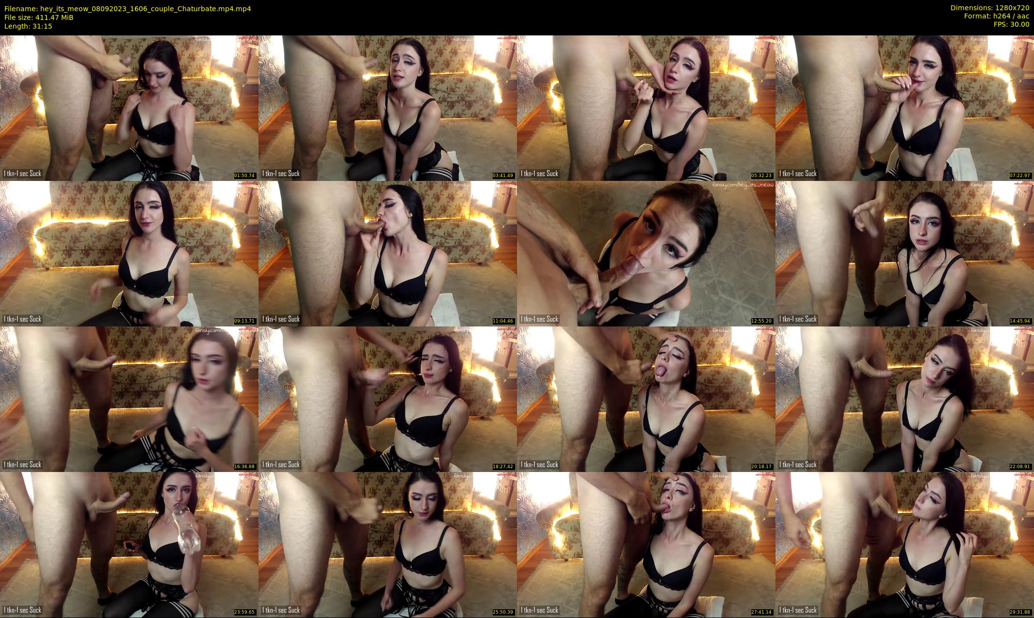 hey_its_meow — 32 minute Chaturbate couple cam show recording, 720p, Sep 8, 2023