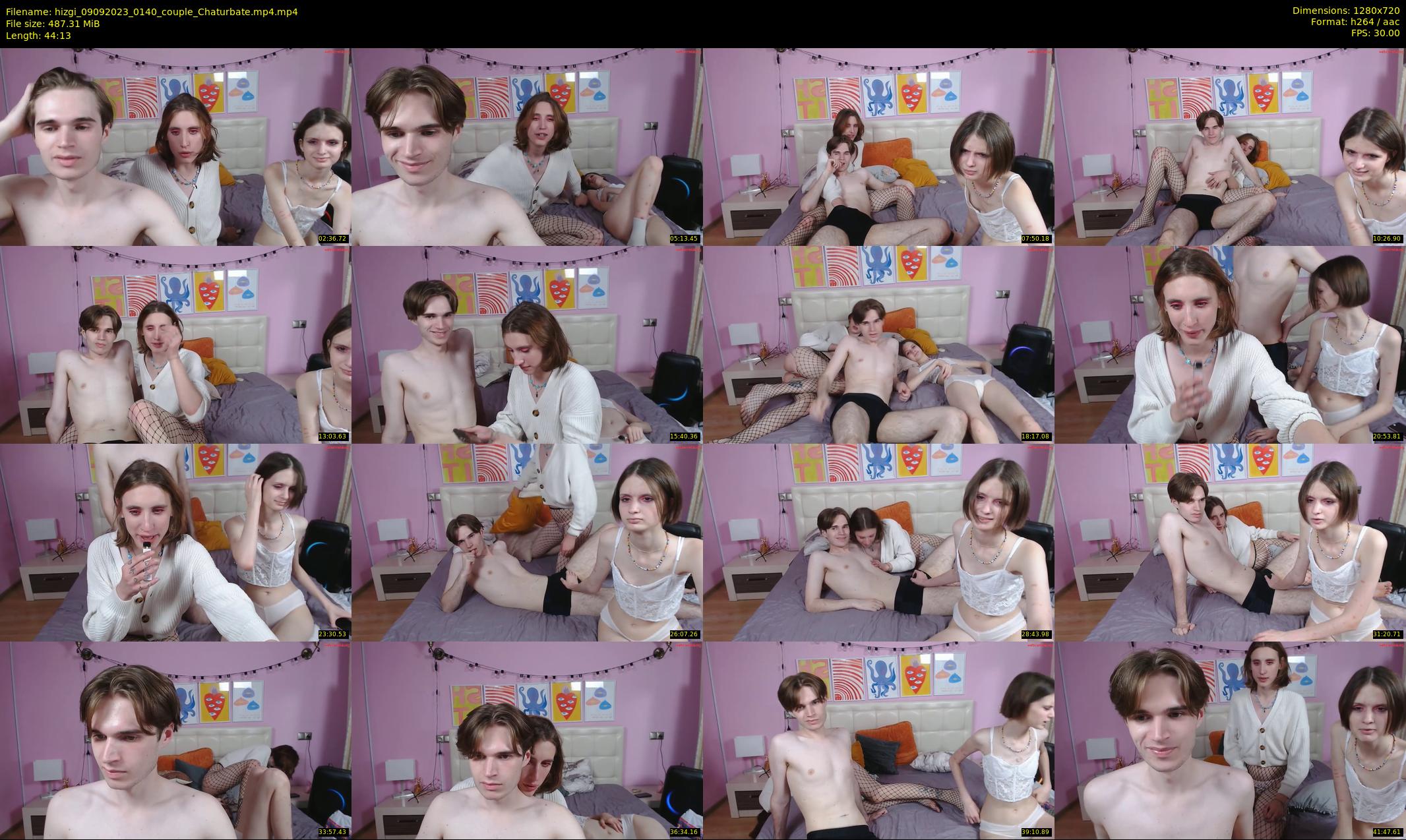 hizgi — 45 minute Chaturbate couple cam show recording, 720p, Sep 9, 2023