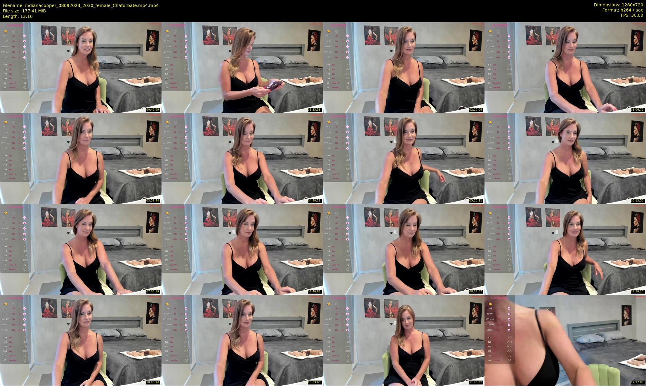 indianacooper — 14 minute Chaturbate female cam show recording, 720p, Sep 8, 2023