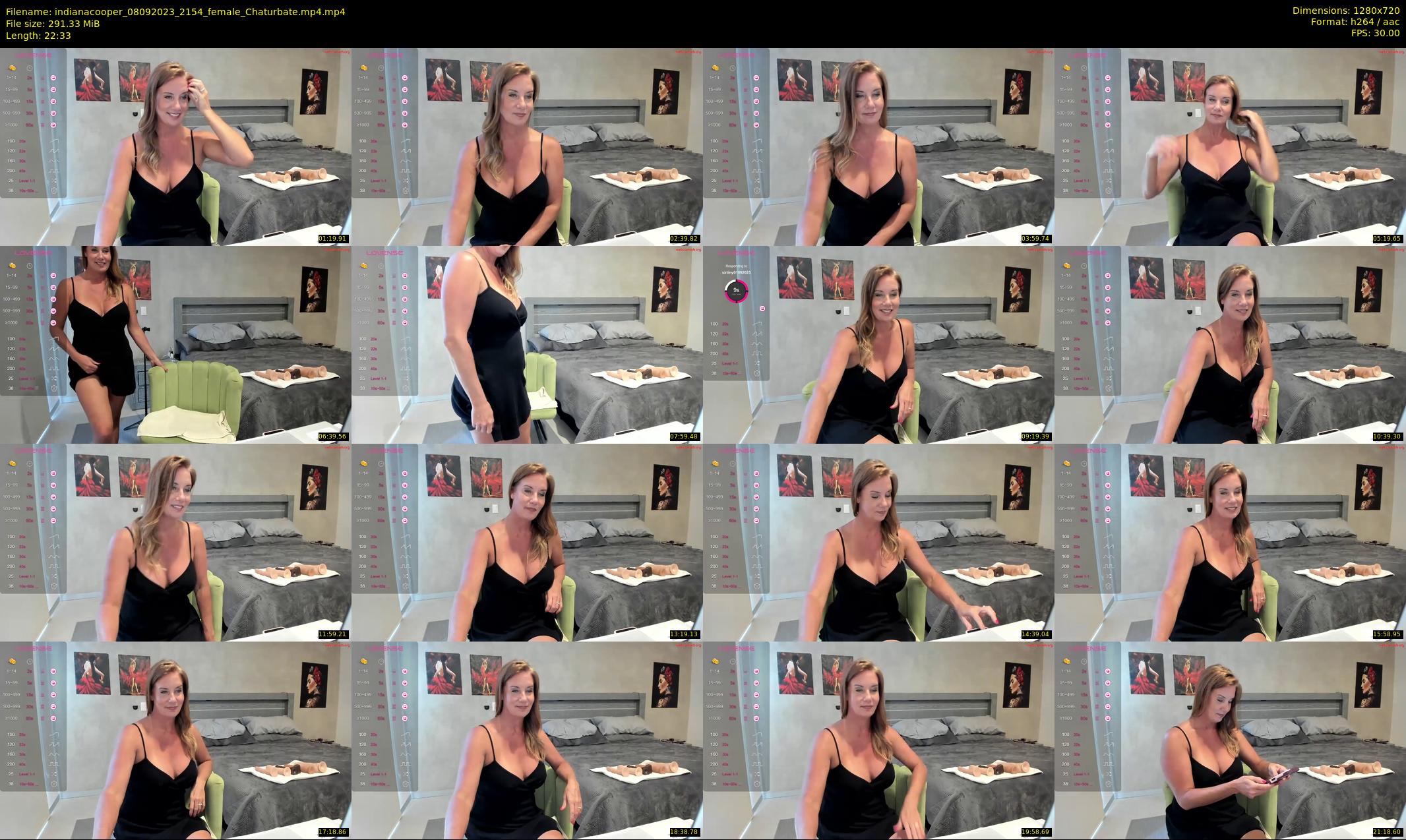 indianacooper — 23 minute Chaturbate female cam show recording, 720p, Sep 8, 2023