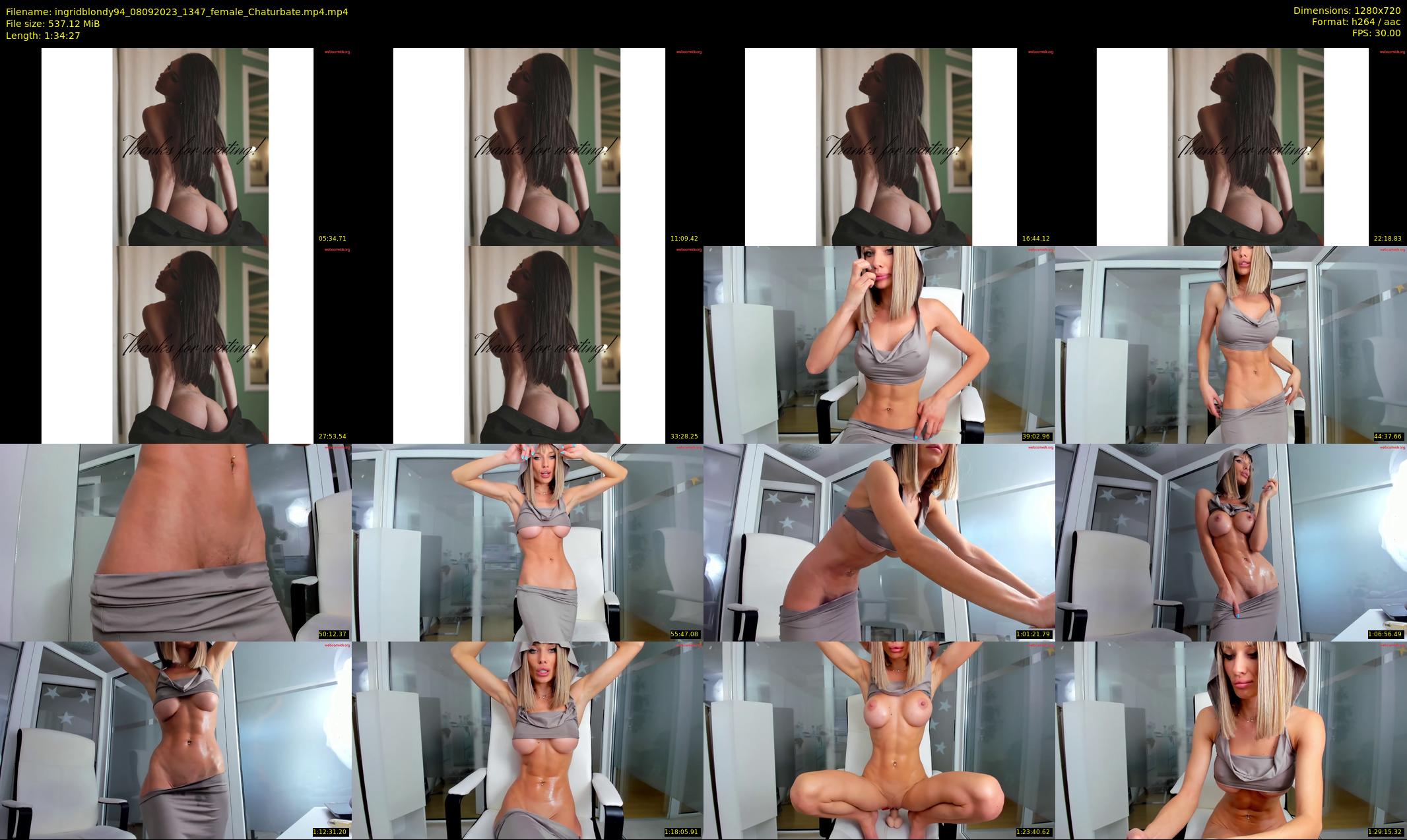 ingridblondy94 — 95 minute Chaturbate female cam show recording, 720p, Sep 8, 2023