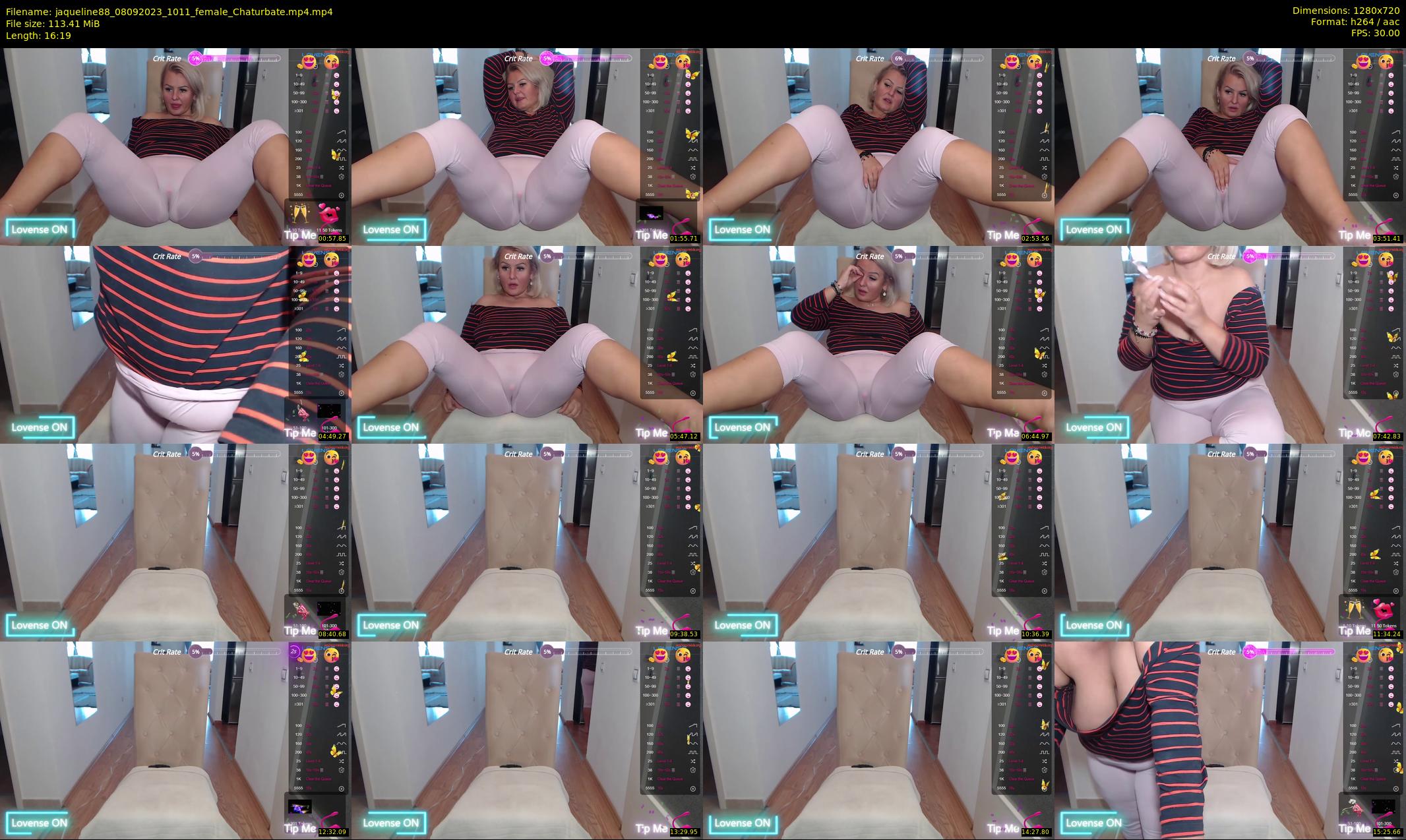 jaqueline88 — 17 minute Chaturbate female cam show recording, 720p, Sep 8, 2023