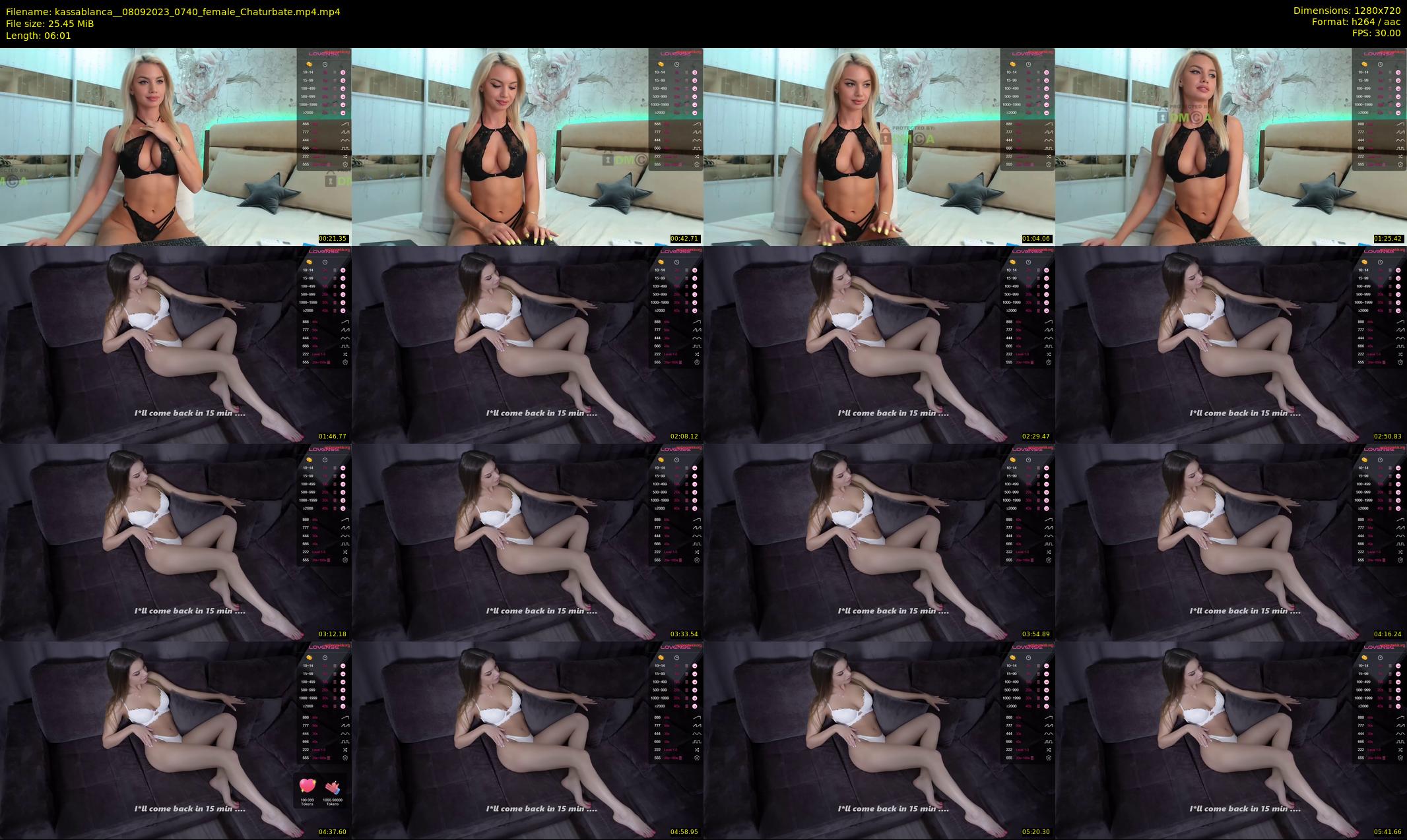 kassablanca_ — 7 minute Chaturbate female cam show recording, 720p, Sep 8, 2023