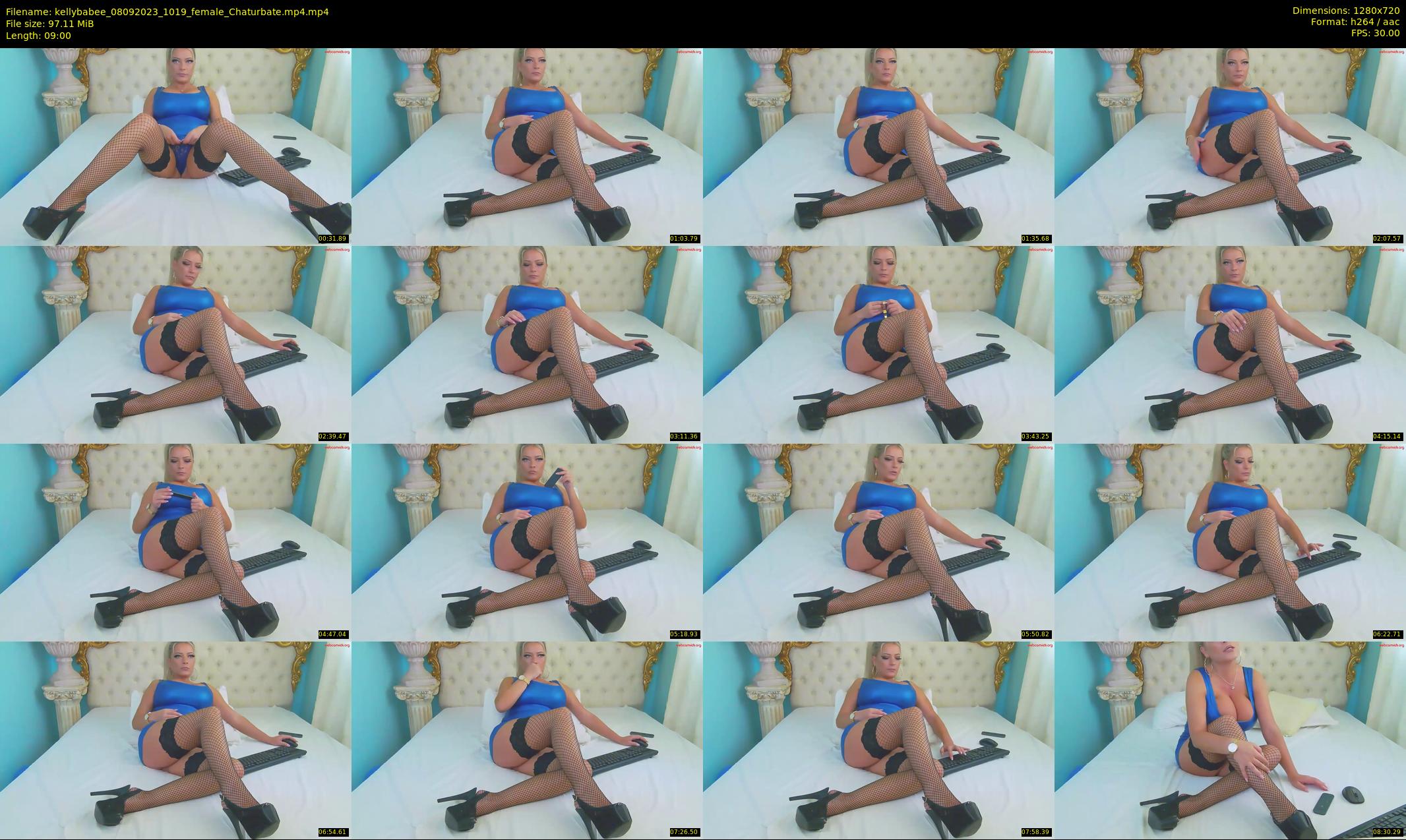 kellybabee — 9 minute Chaturbate female cam show recording, 720p, Sep 8, 2023