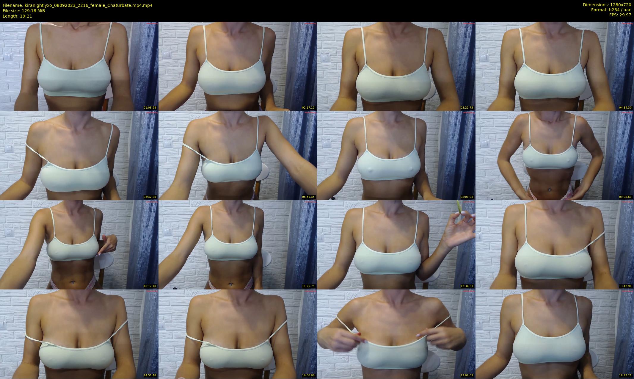 kiranightlyxo — 20 minute Chaturbate female cam show recording, 720p, Sep 8, 2023