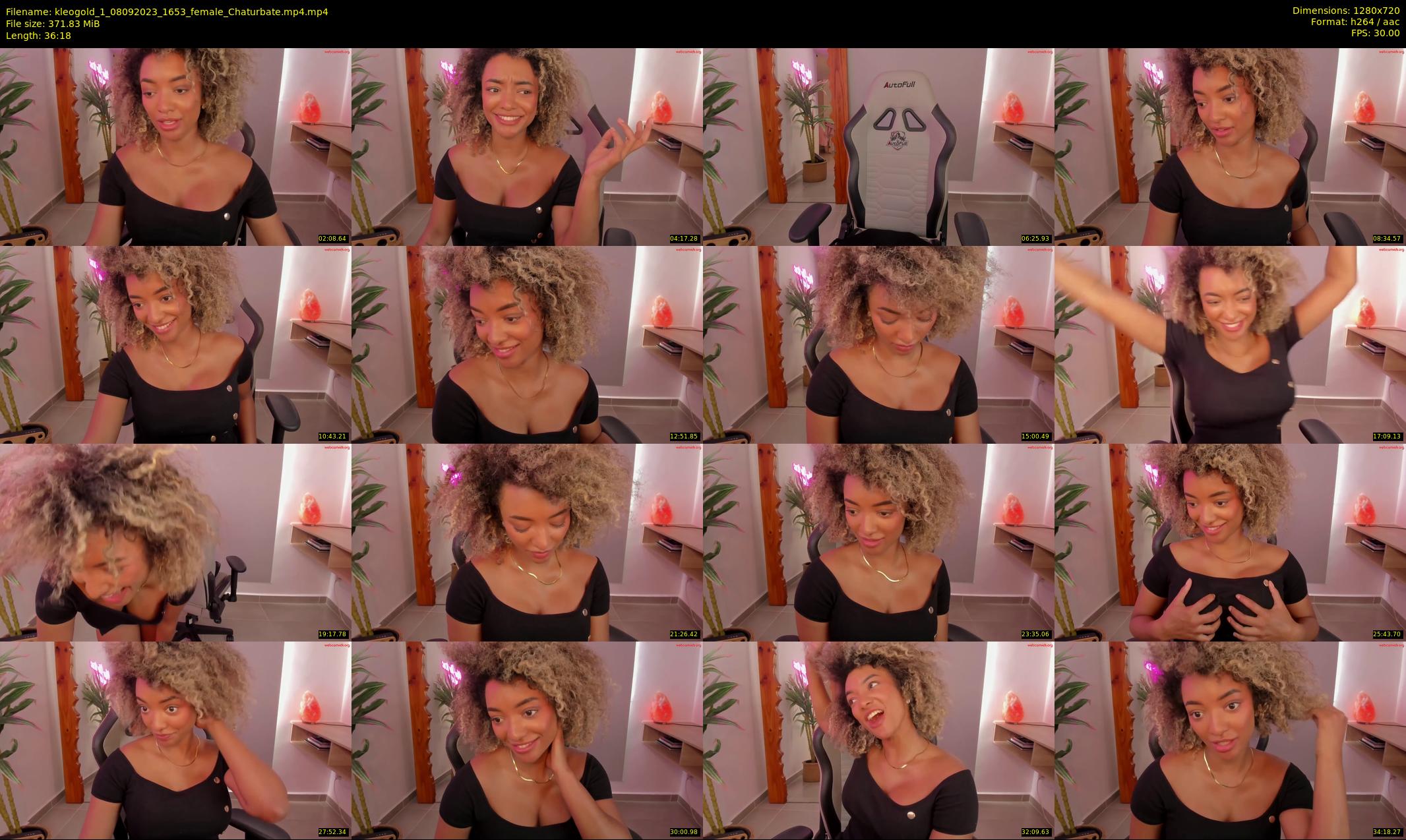 kleogold_1 — 37 minute Chaturbate female cam show recording, 720p, Sep 8, 2023