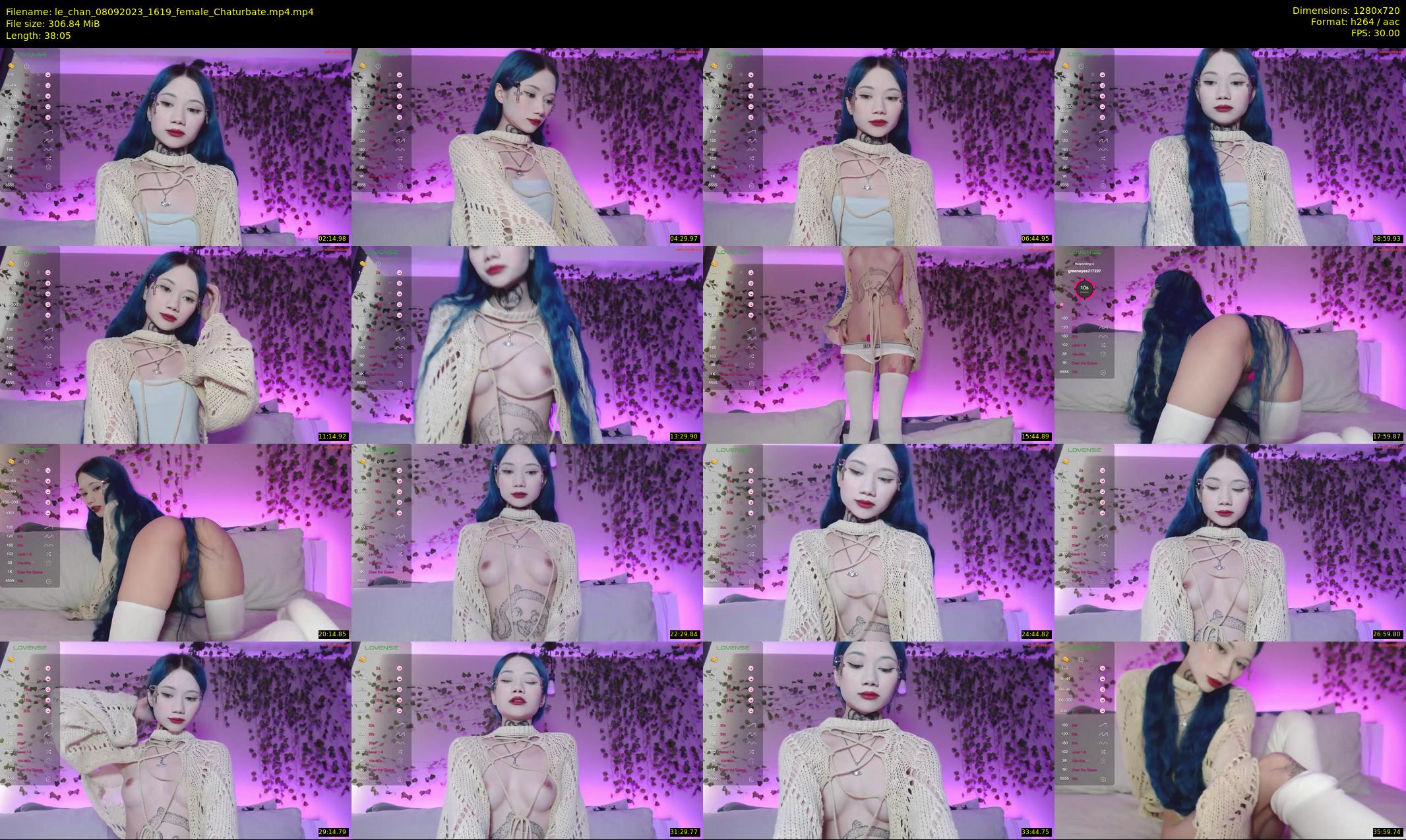 le_chan — 39 minute Chaturbate female cam show recording, 720p, Sep 8, 2023