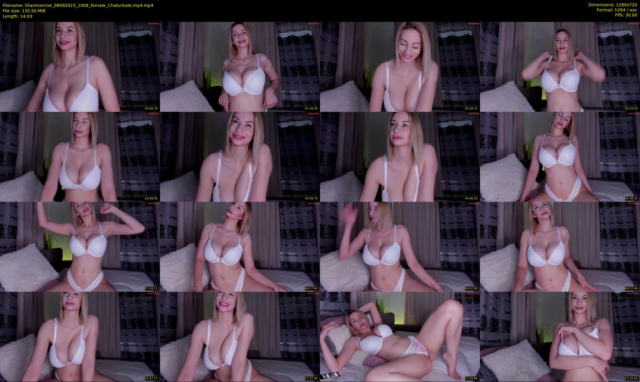 lilianmonroe — 15 minute Chaturbate female cam show recording, 720p, Sep 8, 2023