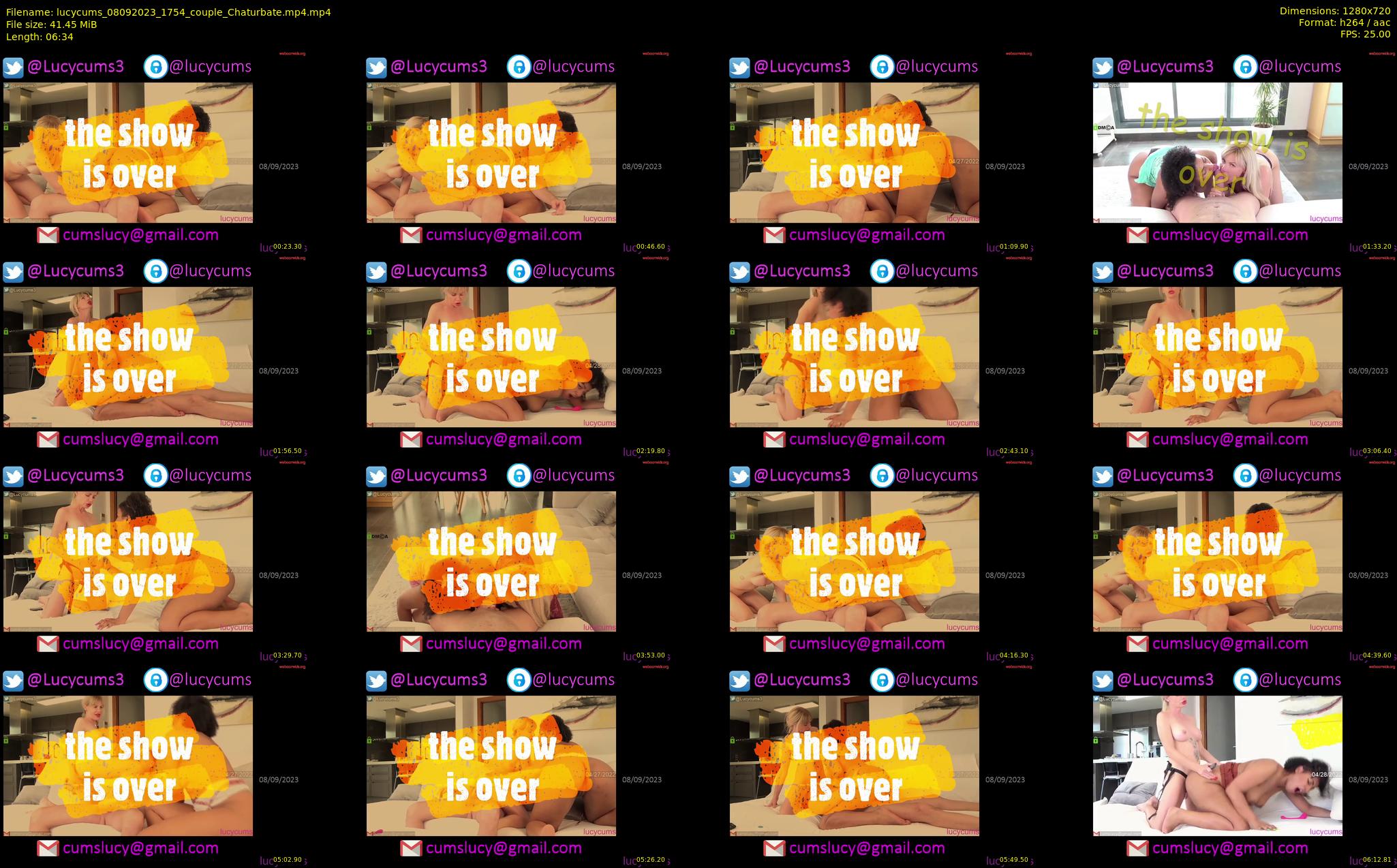lucycums — 7 minute Chaturbate couple cam show recording, 720p, Sep 8, 2023