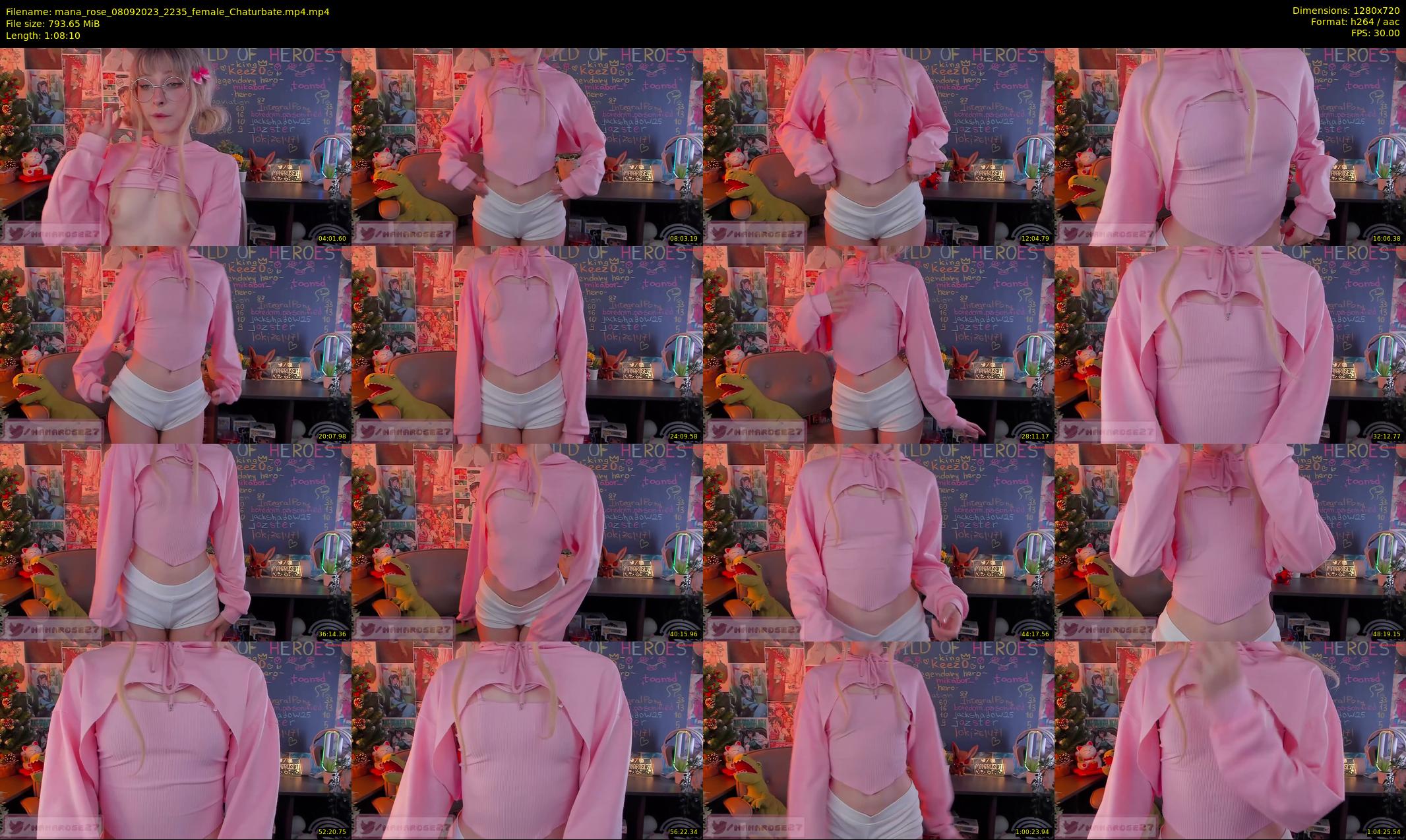 mana_rose — 69 minute Chaturbate female cam show recording, 720p, Sep 8, 2023