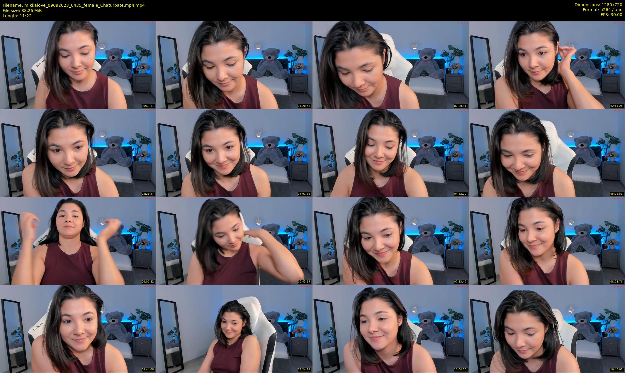 mikkalove — 12 minute Chaturbate female cam show recording, 720p, Sep 9, 2023