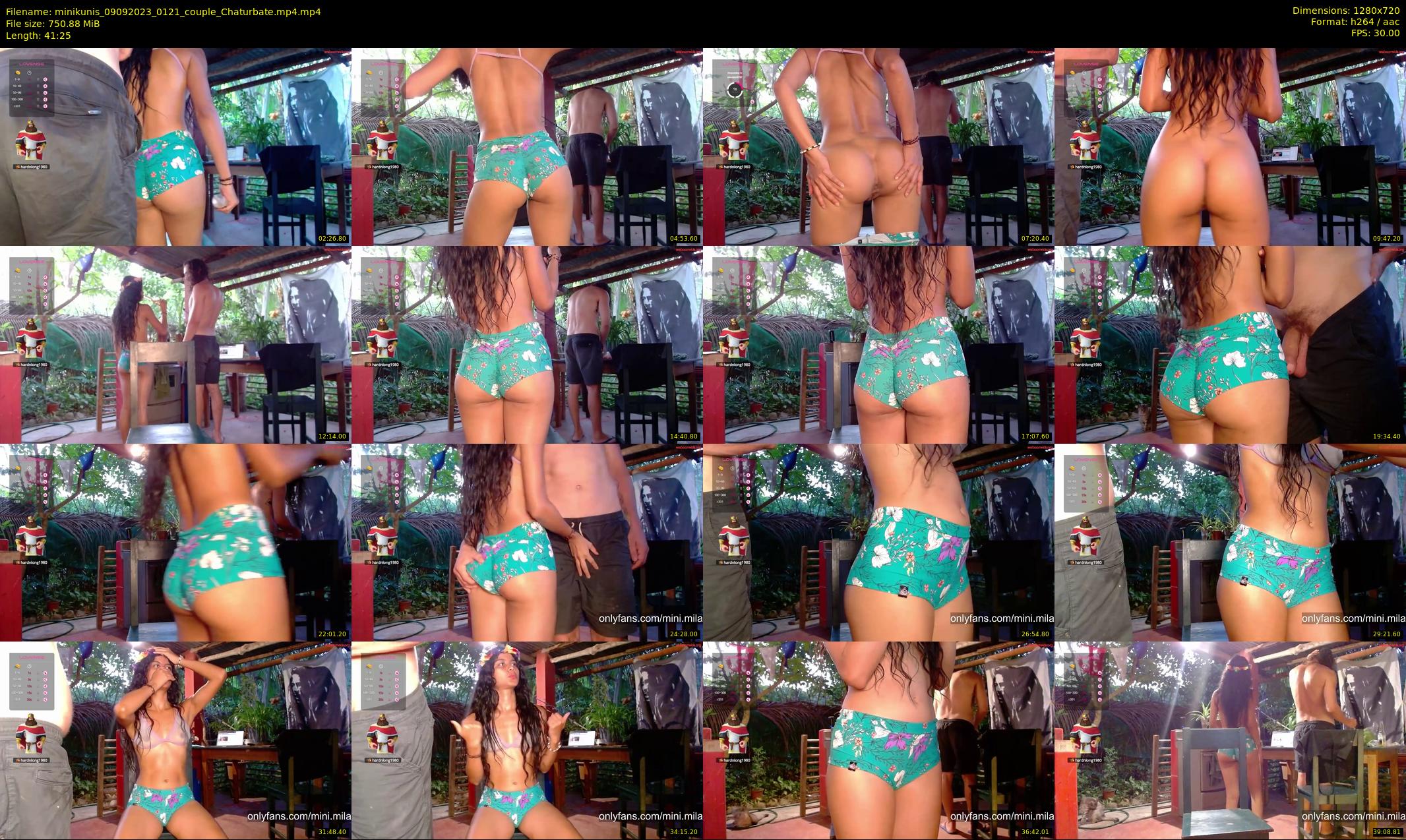 minikunis — 42 minute Chaturbate couple cam show recording, 720p, Sep 9, 2023