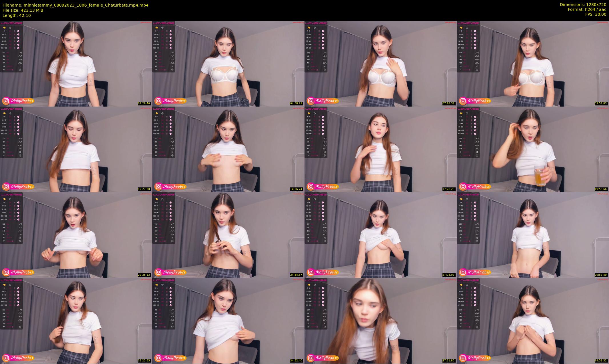minnietammy — 43 minute Chaturbate female cam show recording, 720p, Sep 8, 2023