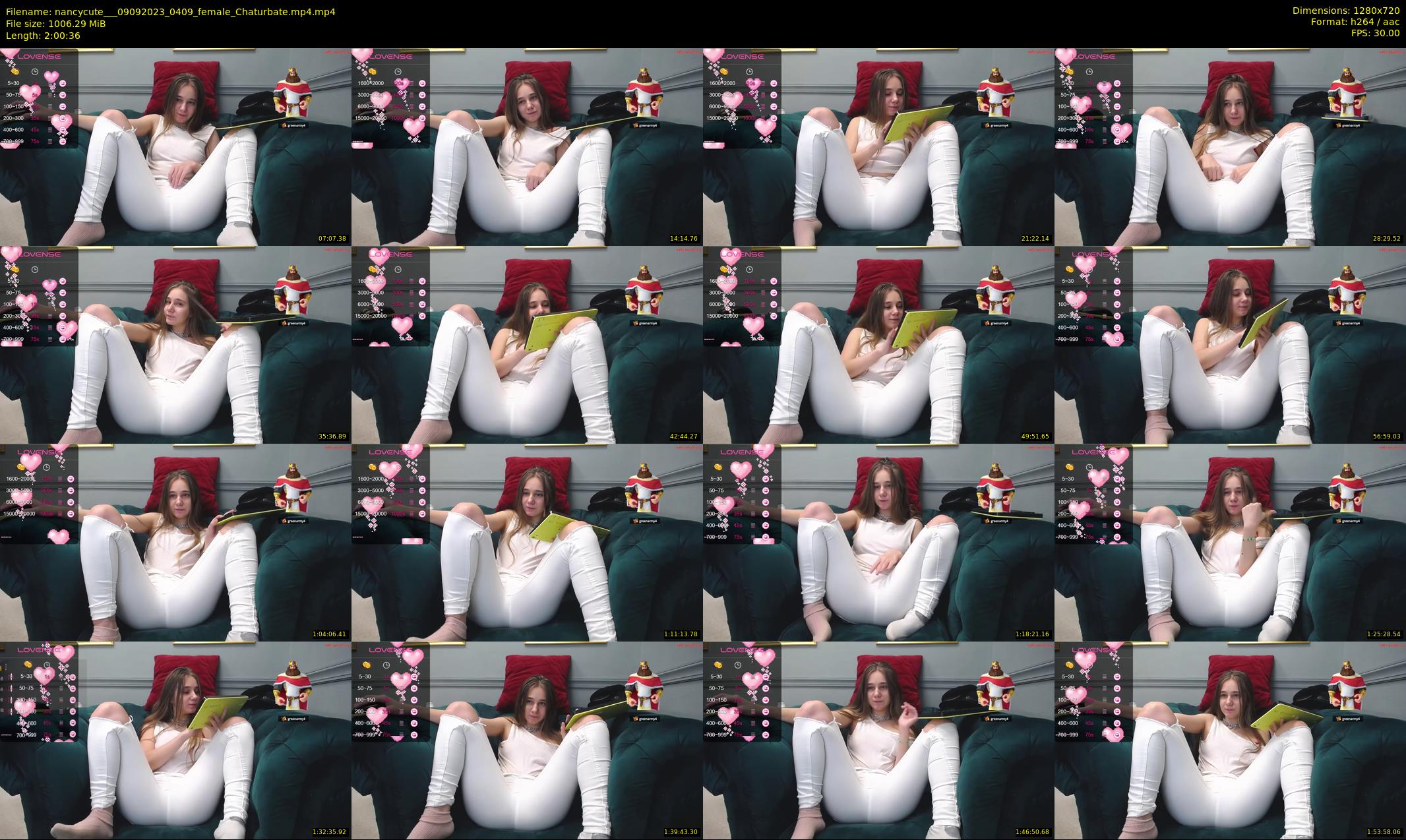 nancycute__ — 121 minute Chaturbate female cam show recording, 720p, Sep 9, 2023