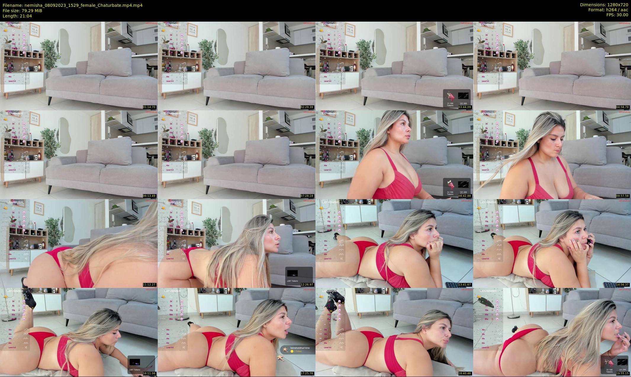 nemisha — 22 minute Chaturbate female cam show recording, 720p, Sep 8, 2023
