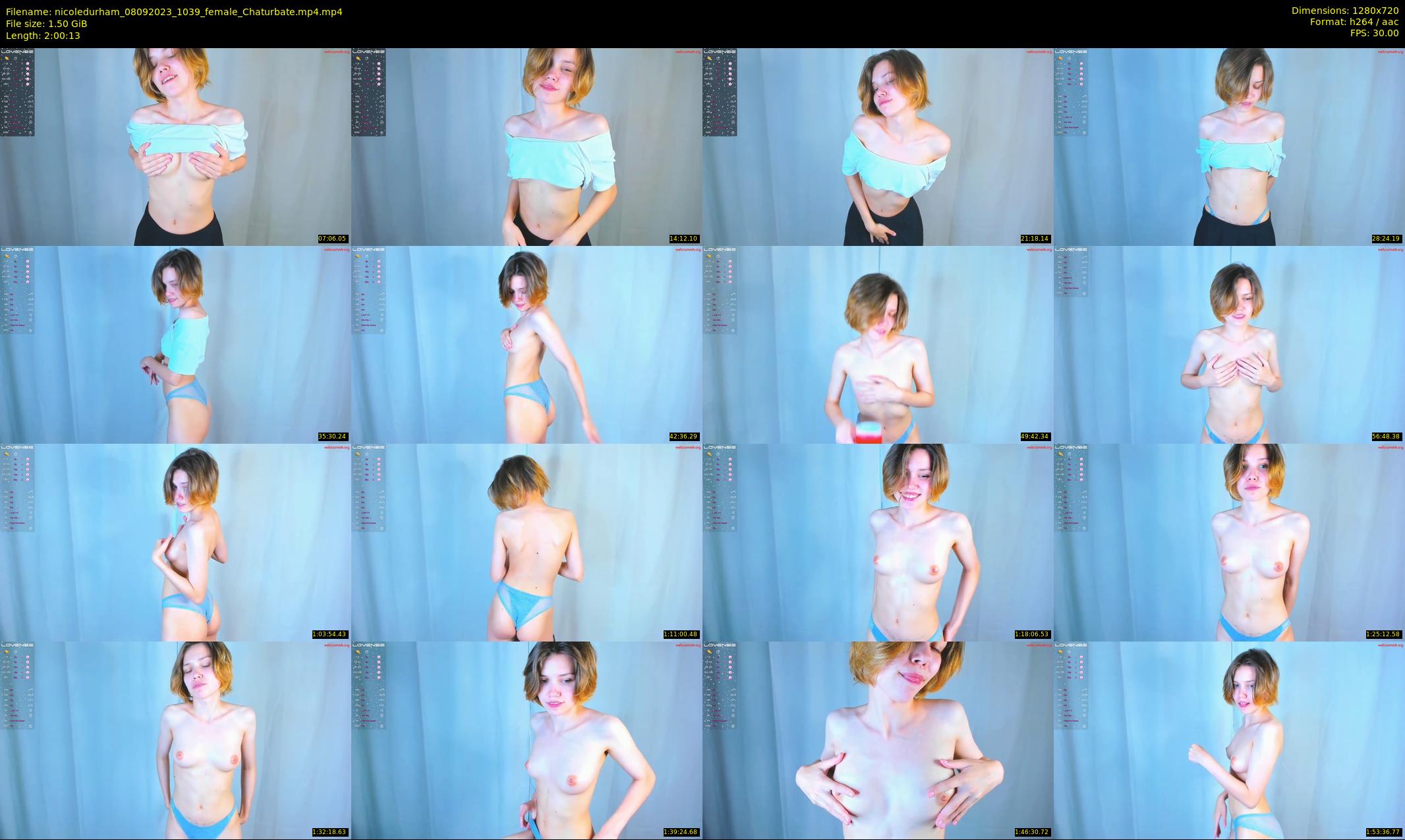 nicoledurham — 121 minute Chaturbate female cam show recording, 720p, Sep 8, 2023