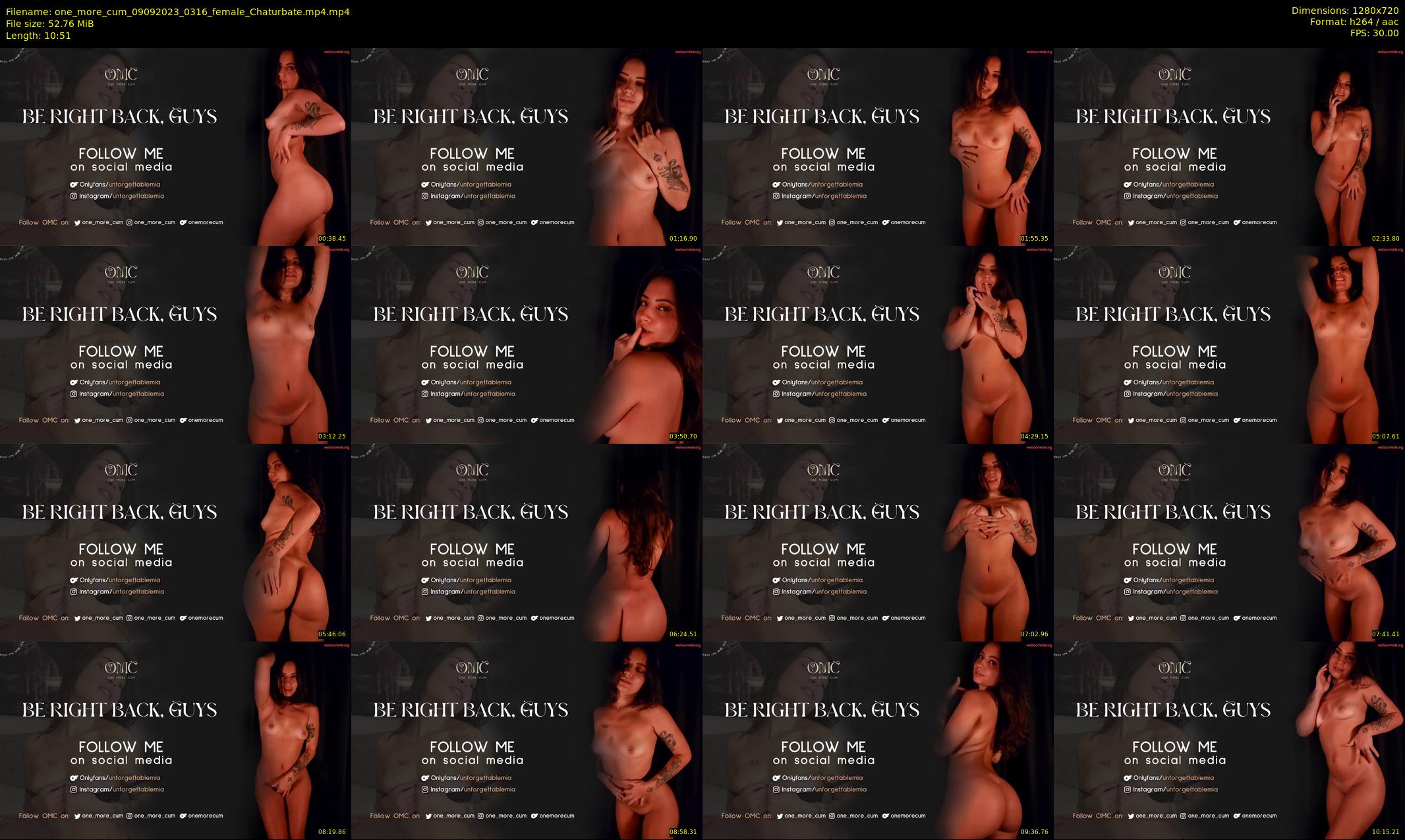 one_more_cum — 11 minute Chaturbate couple cam show recording, 720p, Sep 9, 2023